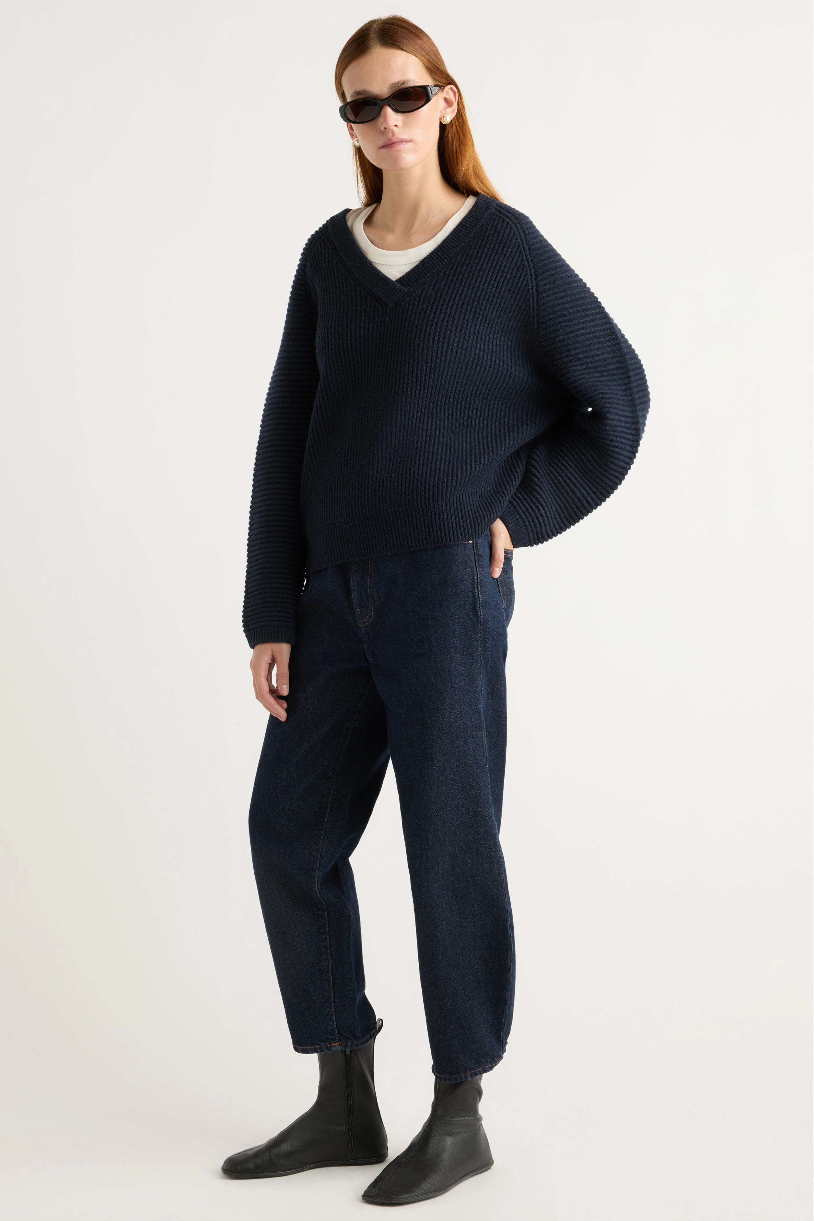 Casual Style Malala Organic Cotton-Wool Ottoman Sweater