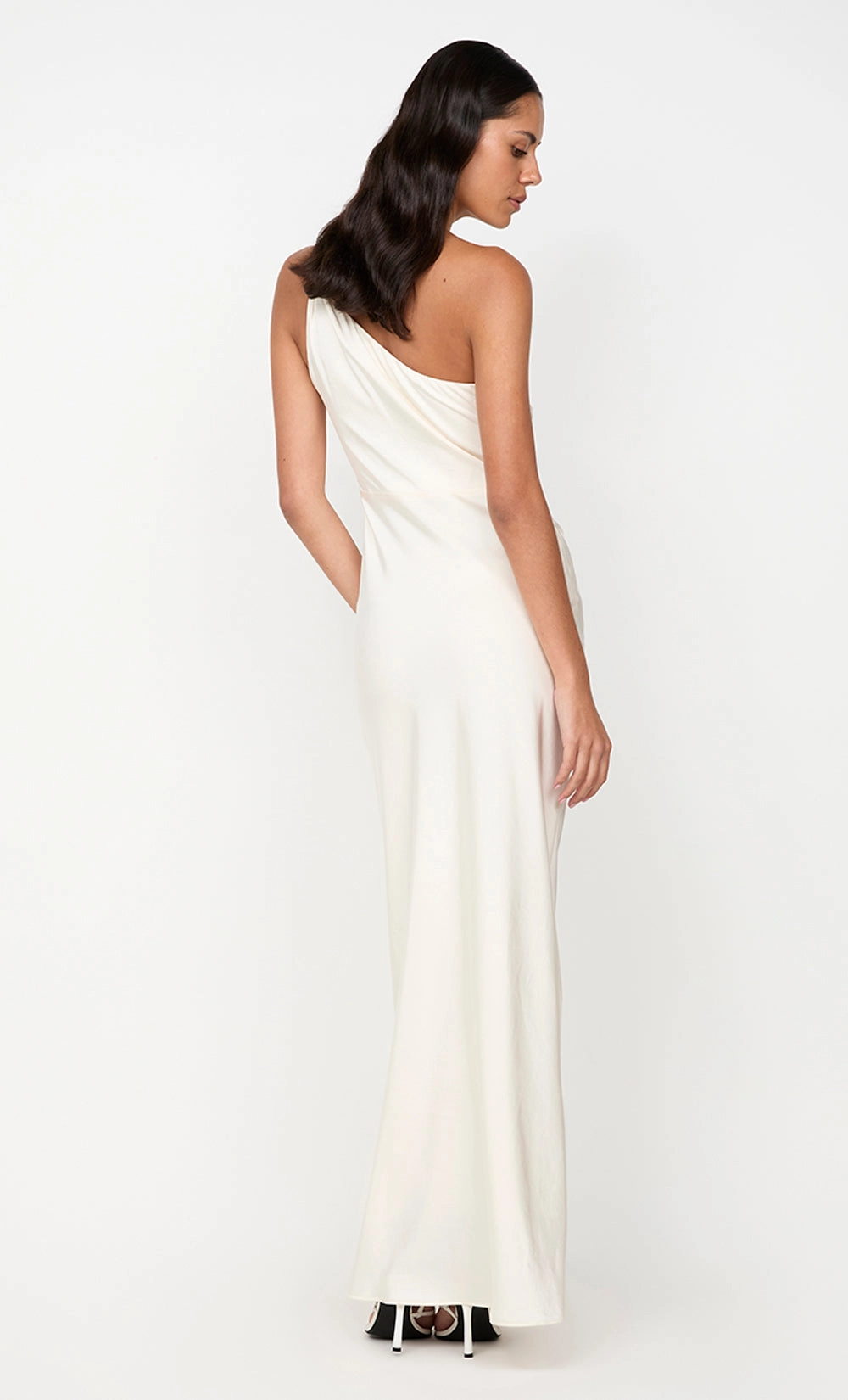 LUNETTA ASYM DRESS - CREAM Bless Glow Smooth Vibes
