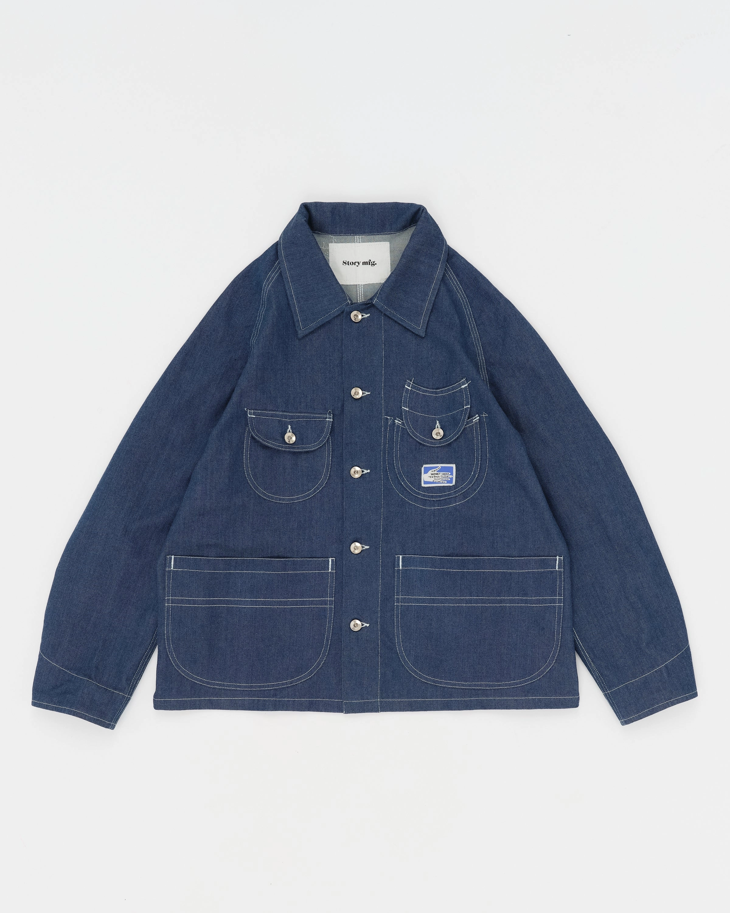 Smart Fit Button Fly Closure Circuit Jacket - Dark Denim Wonky-Wear