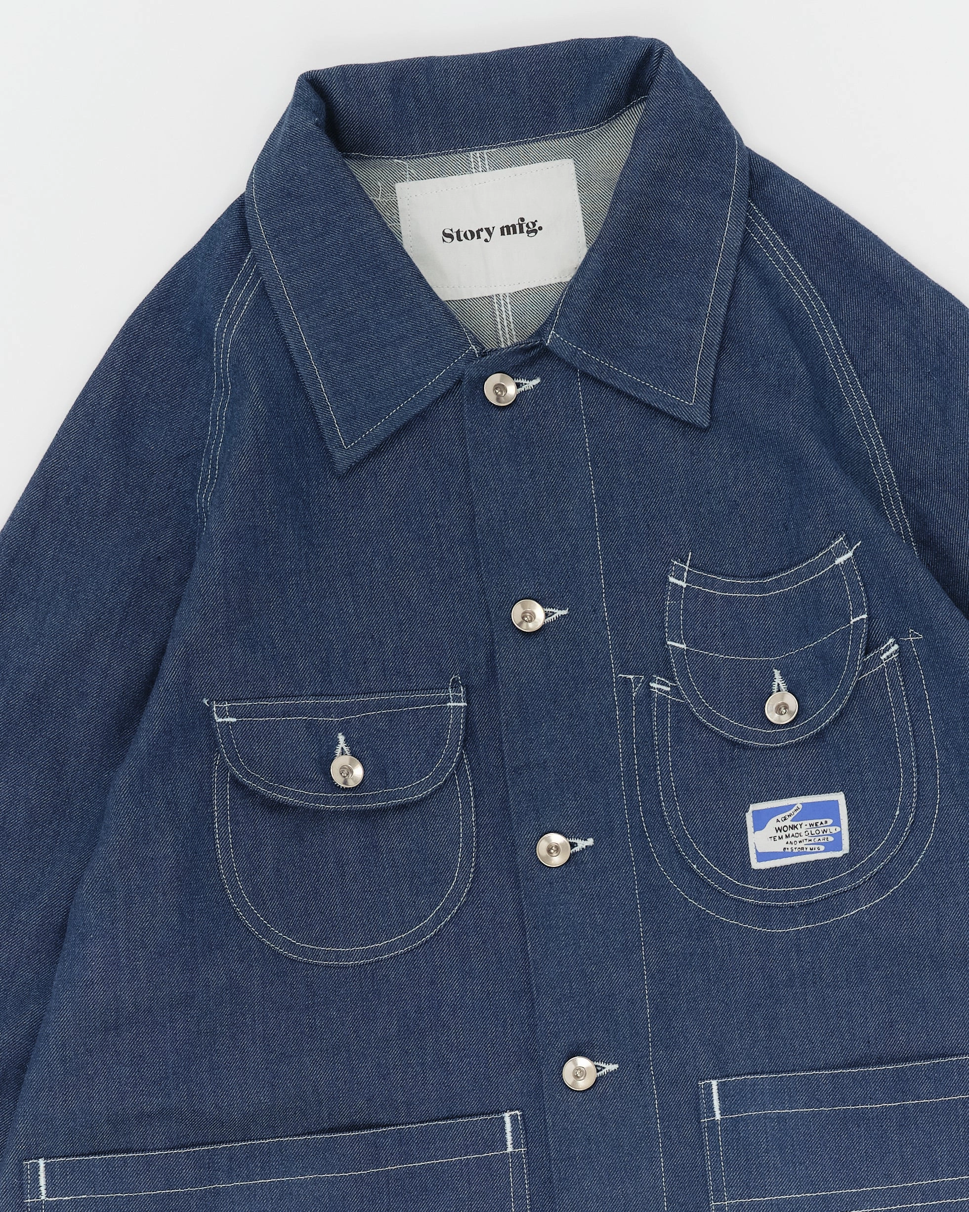 Circuit Jacket - Dark Denim Wonky-Wear Anti Odor Fabric Treatment