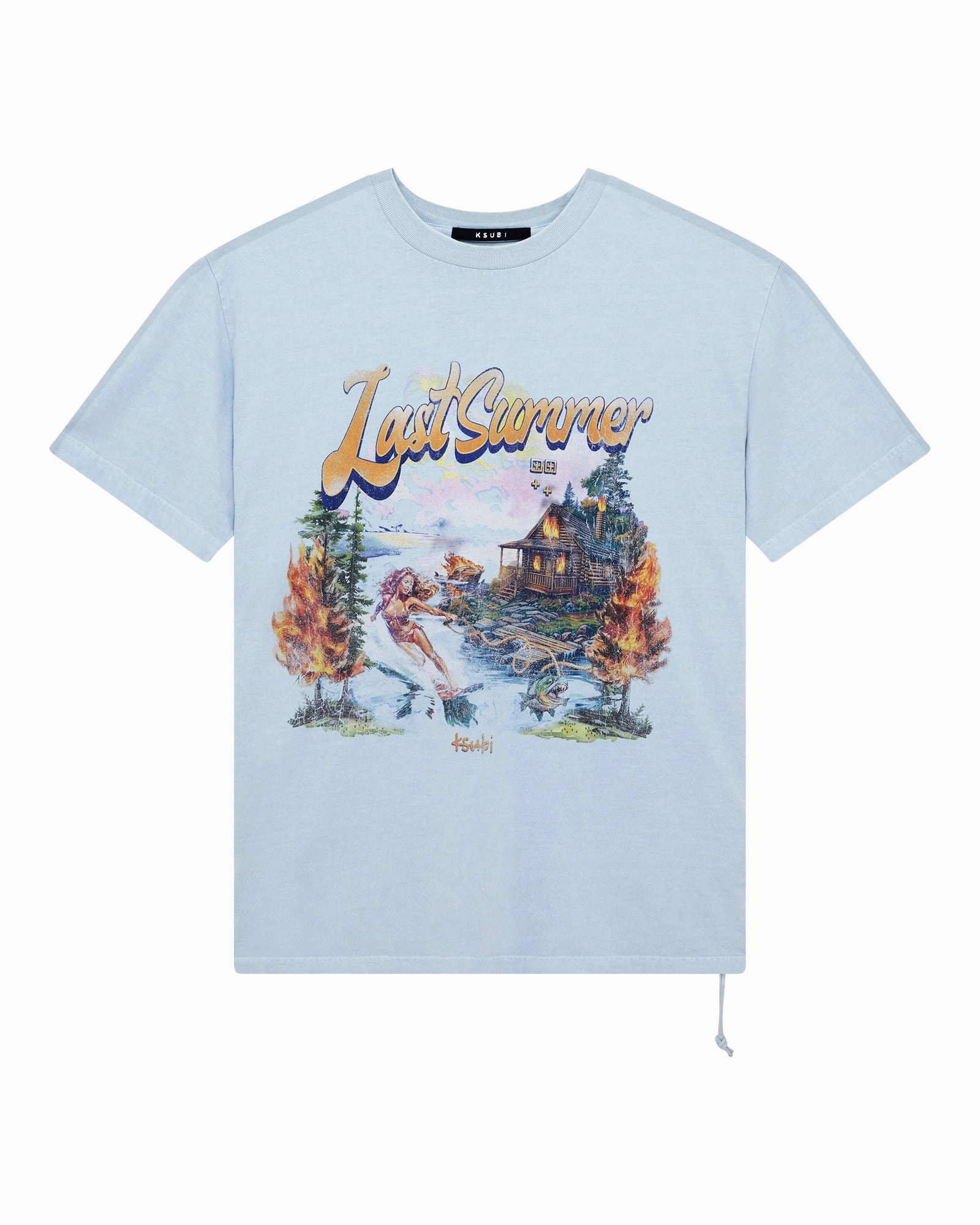 LAST SUMMER BIGGIE SS TEE BLUE MIST Timeless Wear