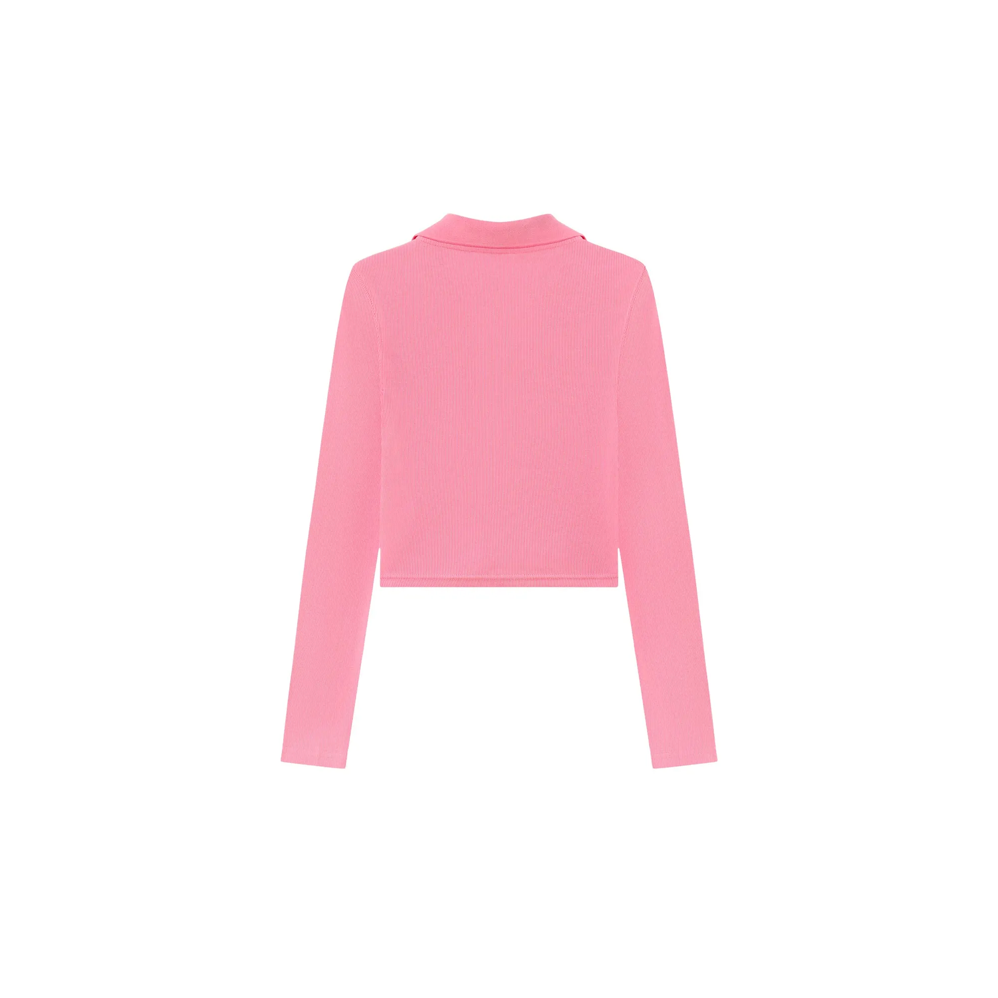 Size Doesnt Matter Collar Button Cropped T-Shirt