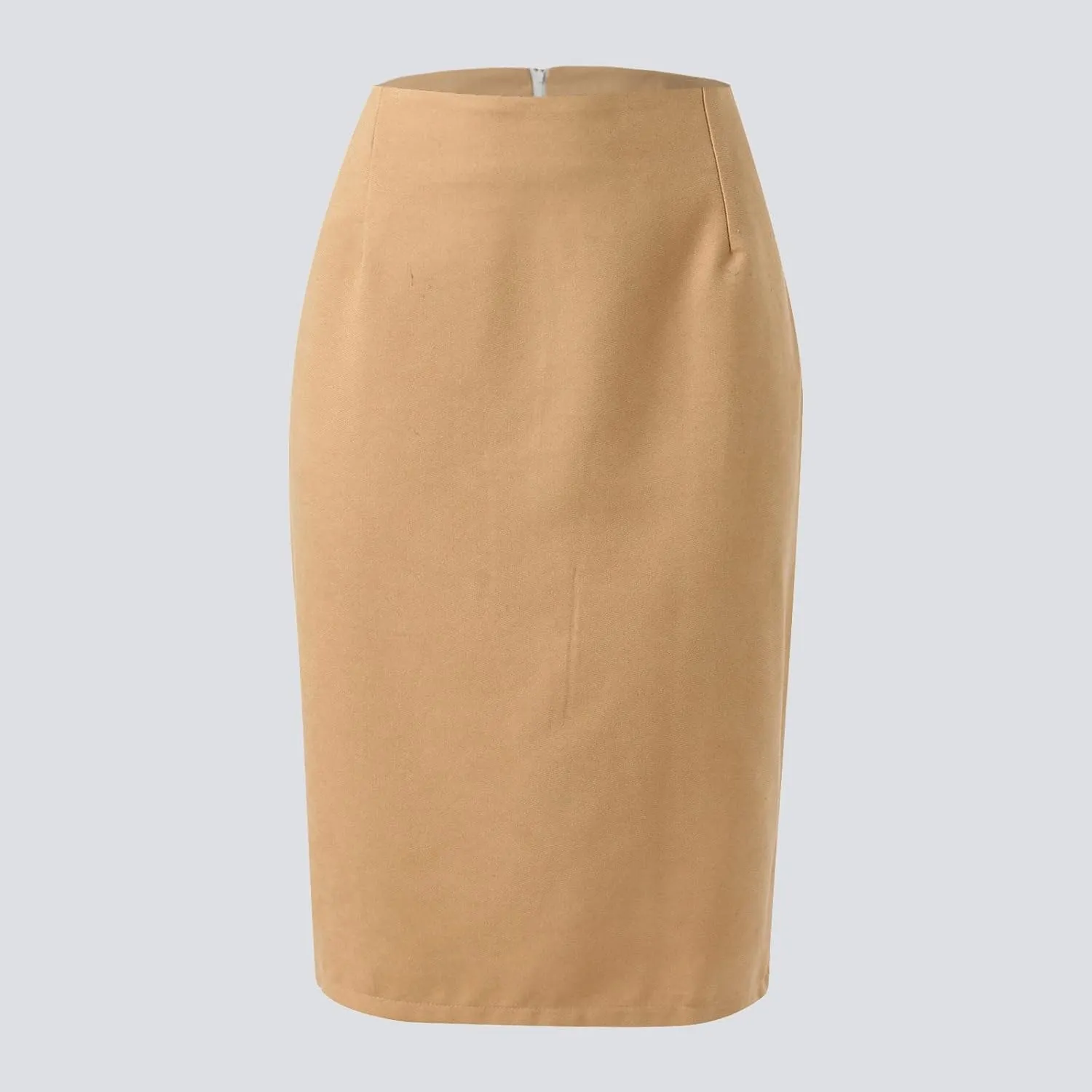 Skirts for Women Trendy Pencil Plaid Skirts for Women Fall Winter High Waisted Bodycon Knee Length Wool Midi