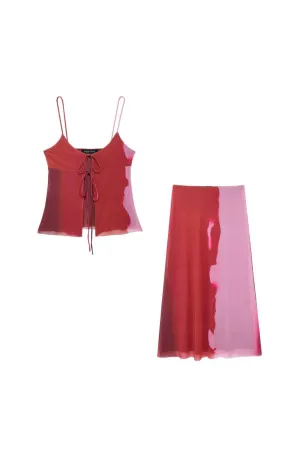 ‘Skylar’Printed Camisole Top & Midi Dress (Sold Separately)