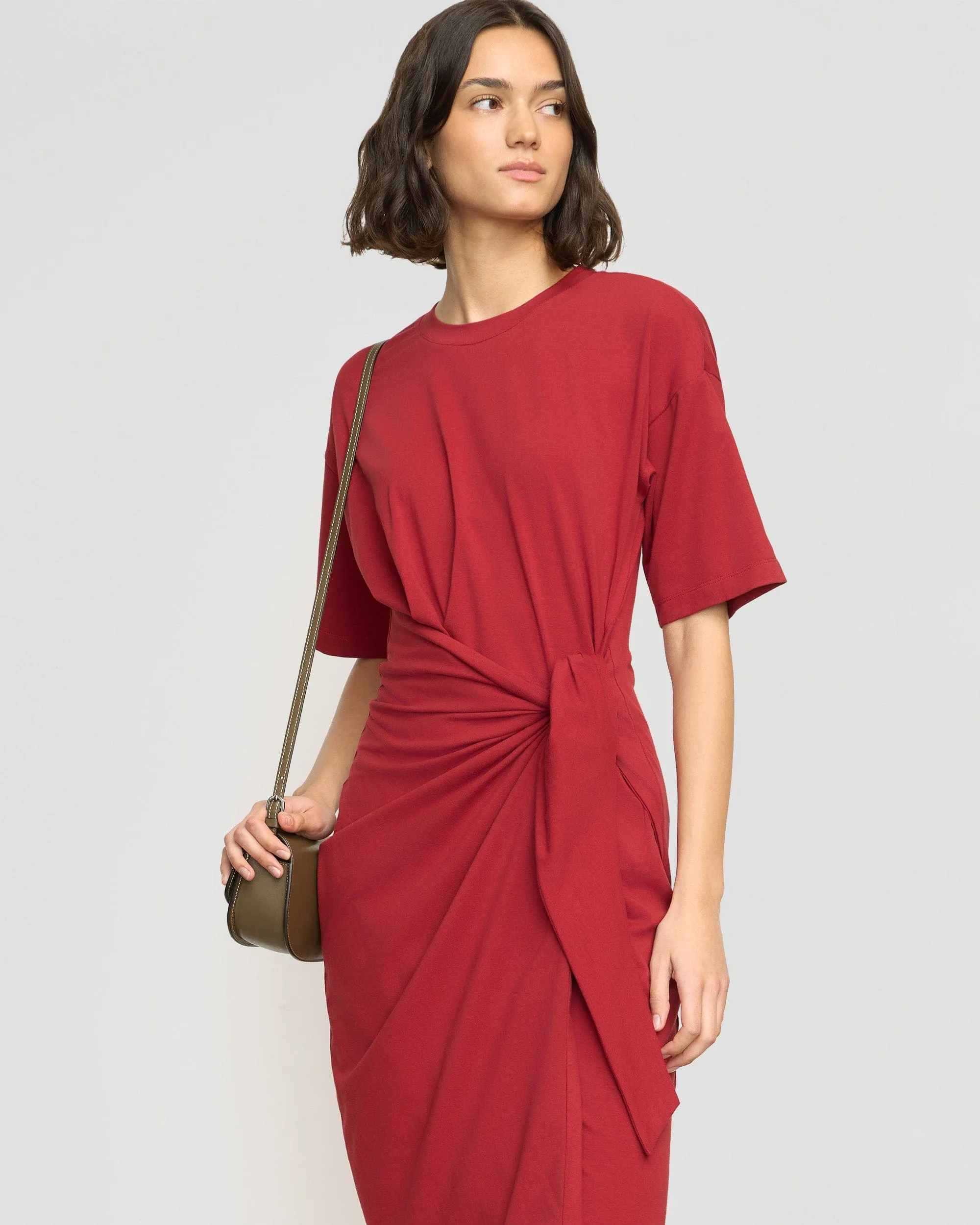 Noa Organic Cotton T-Shirt Wrap Dress Plus Fit