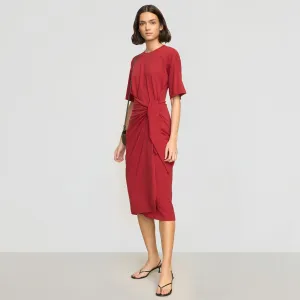 WideCollarDesign All Season Style Noa Organic Cotton T-Shirt Wrap Dress