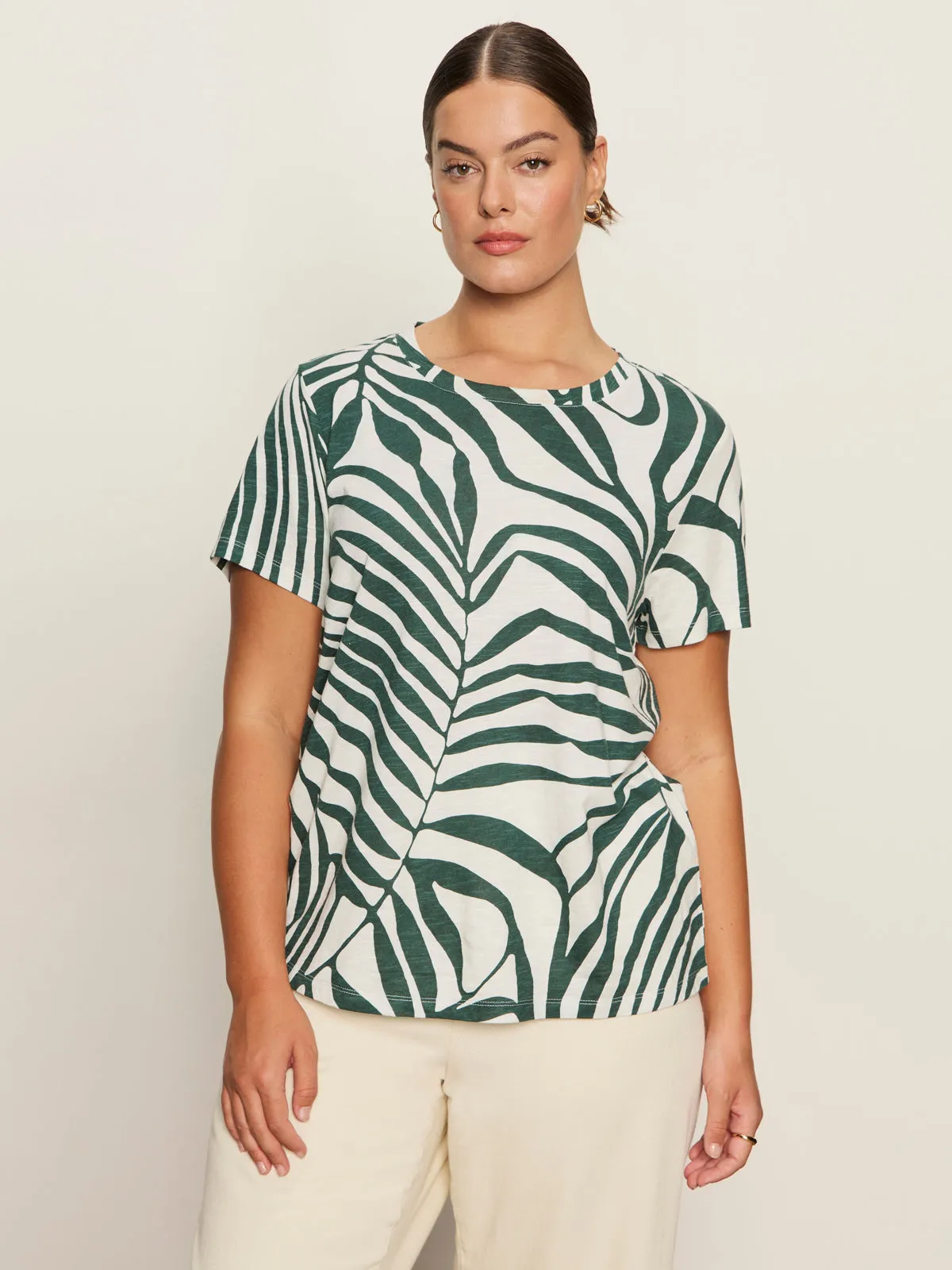 Office Attire The Perfect Tee Green Oasis Extended Sizing