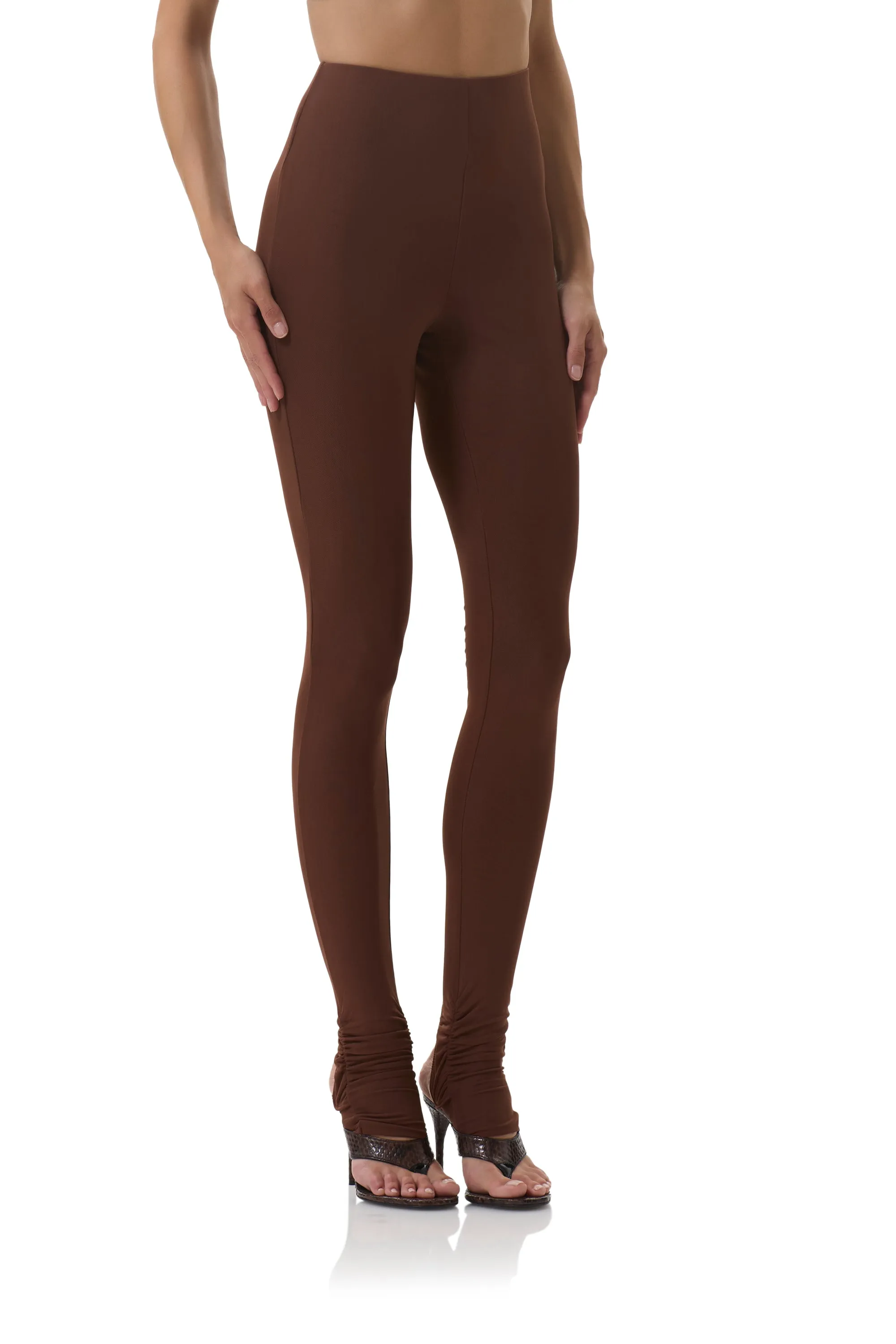 SeamlessConstruction Compression Support Lining Antigo Legging - Cappuccino