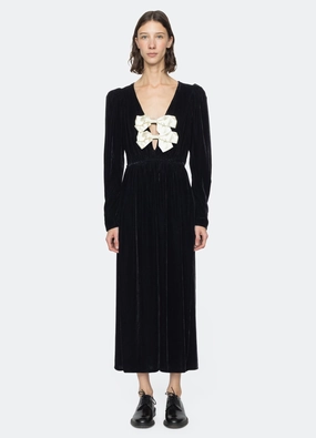 Seraphine Dress Air Layer Knot-Detail