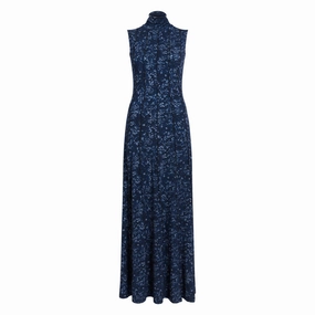 Valentina Dress in Printed Jersey Tactile Feel Silk-Blend