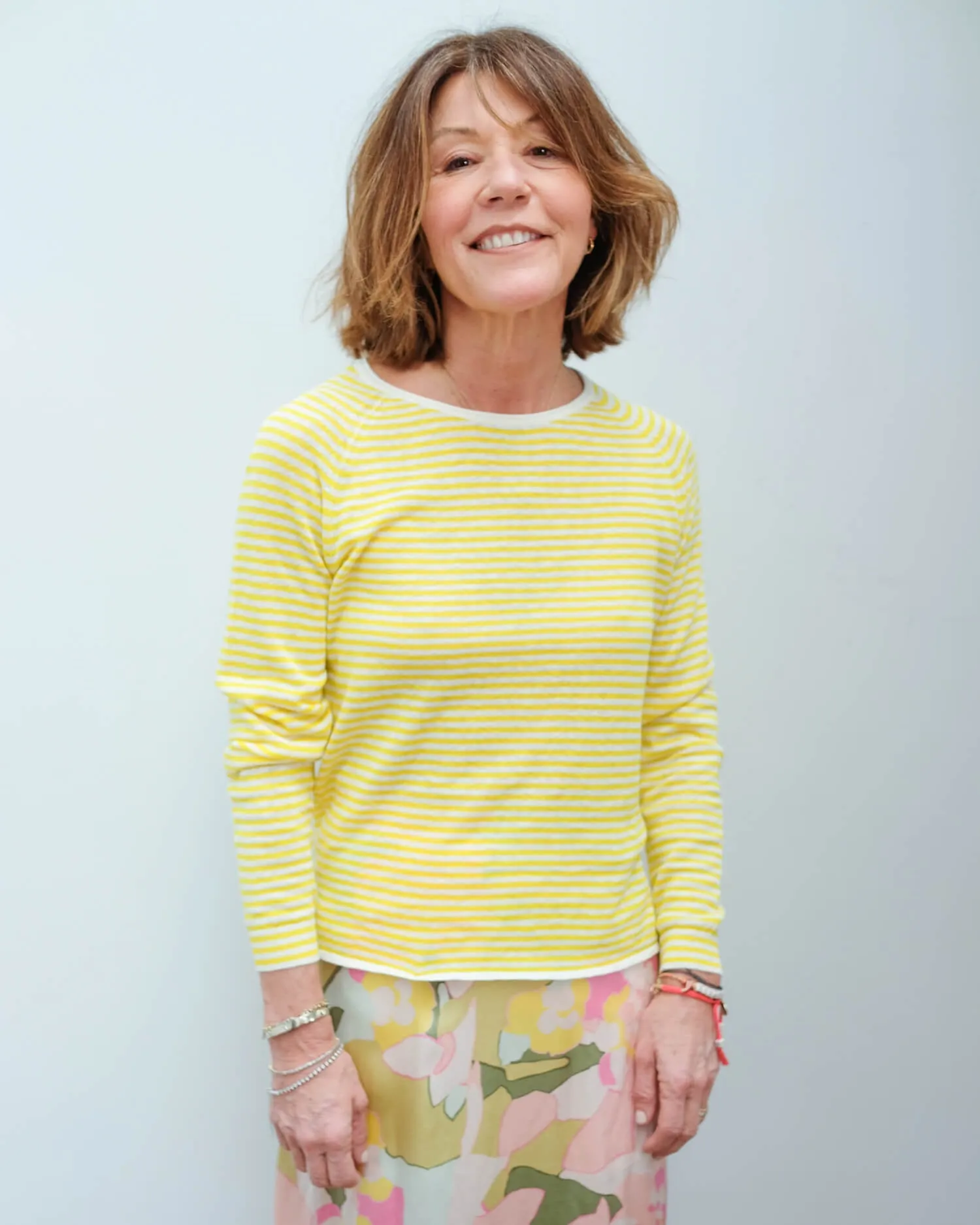 SLF Astrid stripe knit in empire yellow
