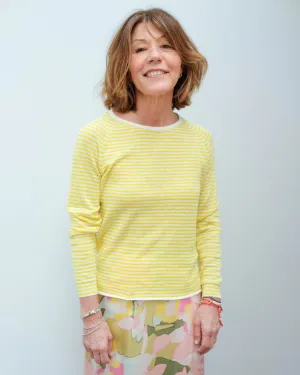 SLF Astrid stripe knit in empire yellow