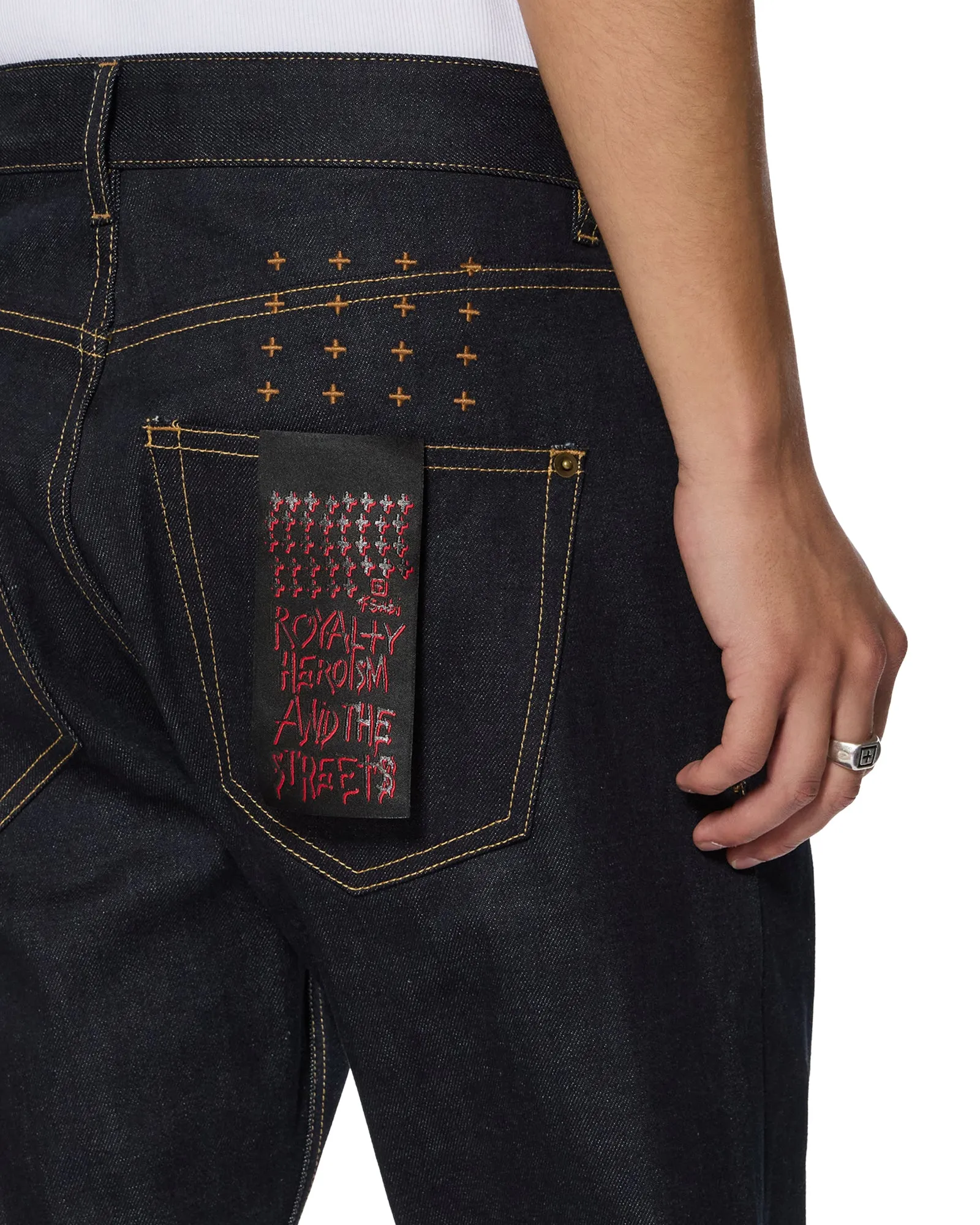 Chic Wear Customizable Hem Options HAZLOW SELVEDGE RAW