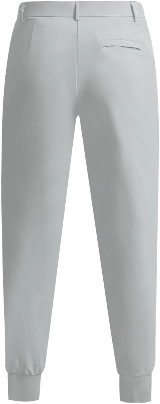 Slim Fit Dress Pants for Men Lightweight Slim Fit Ultra 4-Ways Stretch Sweatpants with Pockets for Dress Work Casual