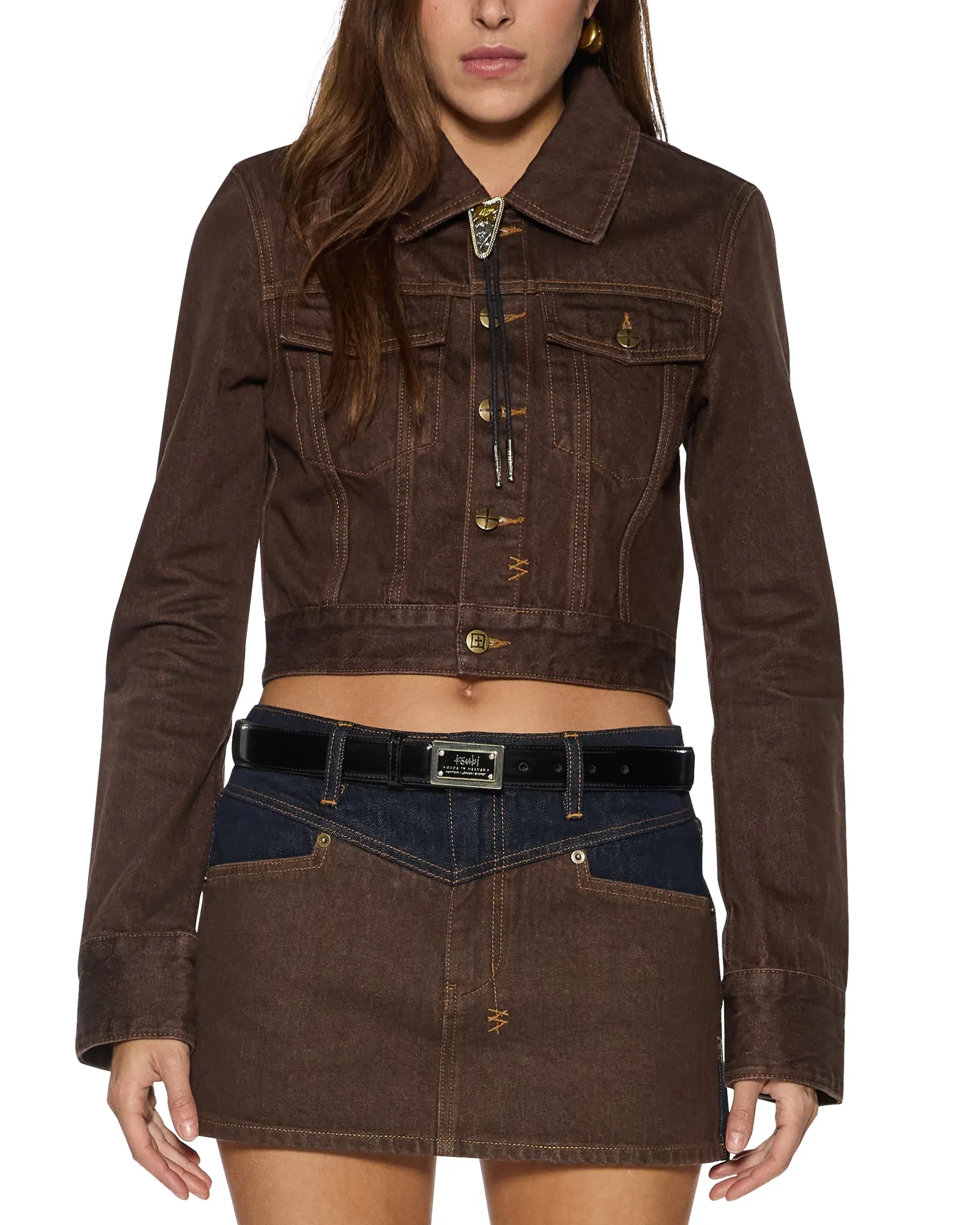 Vibrant Formal Durable Eco Friendly SLIM TRUCKER SADDLE BROWN