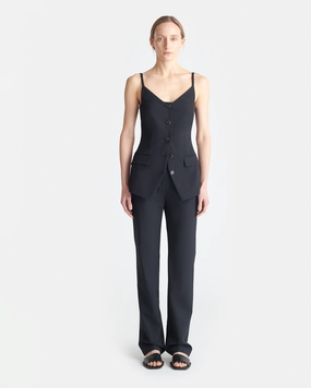 Irida - Tailored Bootcut Pants - Black Streetwear vibe Sleek Comfort