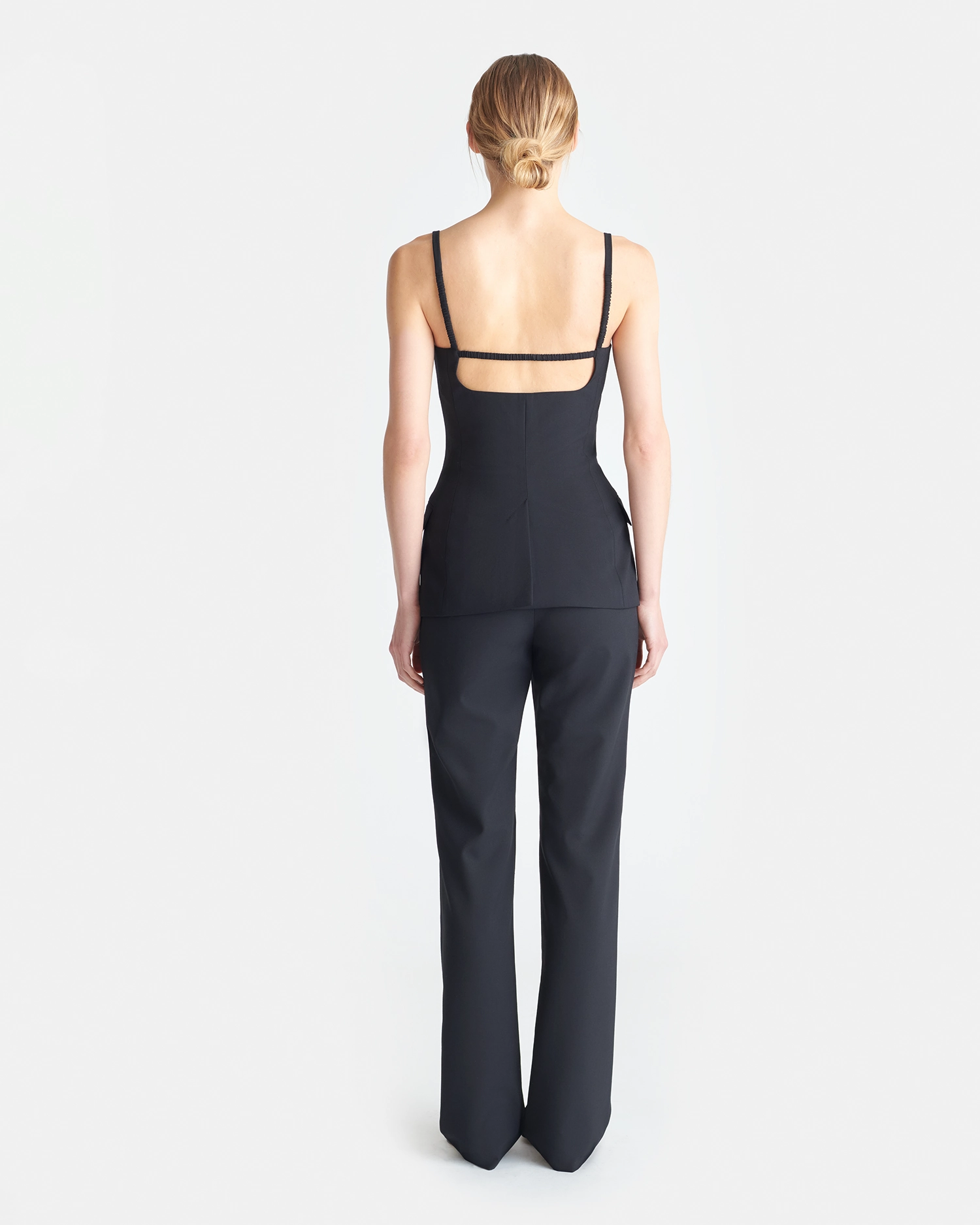 No Chafe Irida - Tailored Bootcut Pants - Black