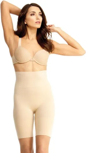SlimMe High Waisted Thigh Shapewear Shorts, High Waisted Shapewear Tummy Control Shorts, Sizes S - Q2