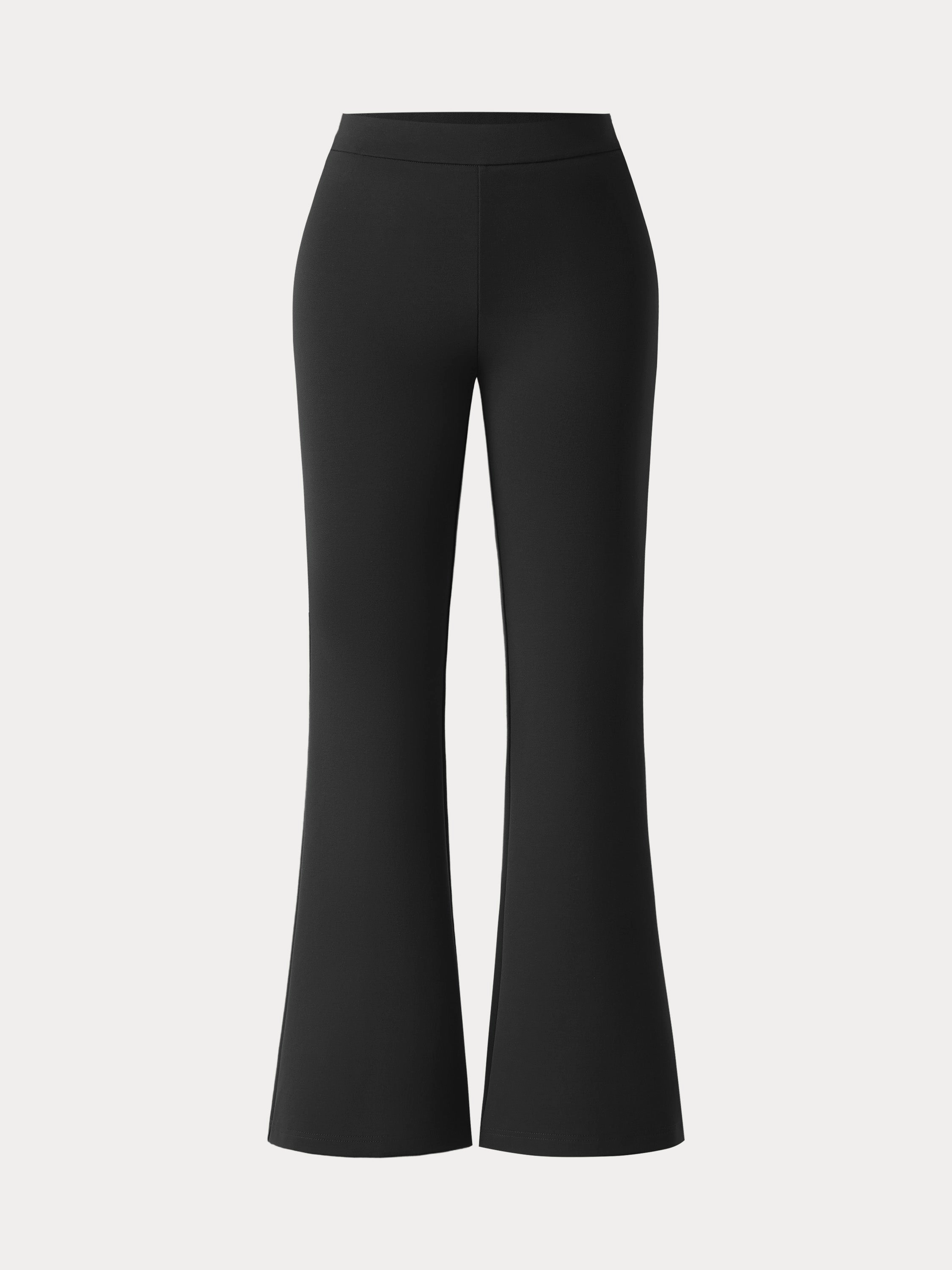 Everyday Comfort Anti Bacterial Treatment Slimming Ponte High Rise Pull-on Flared Pants