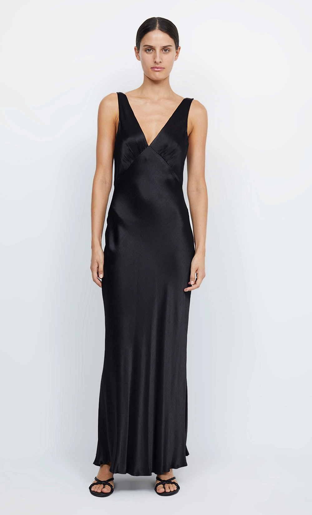 MOON DANCE VERONA DRESS - BLACK Subtle Texture Japan Cool