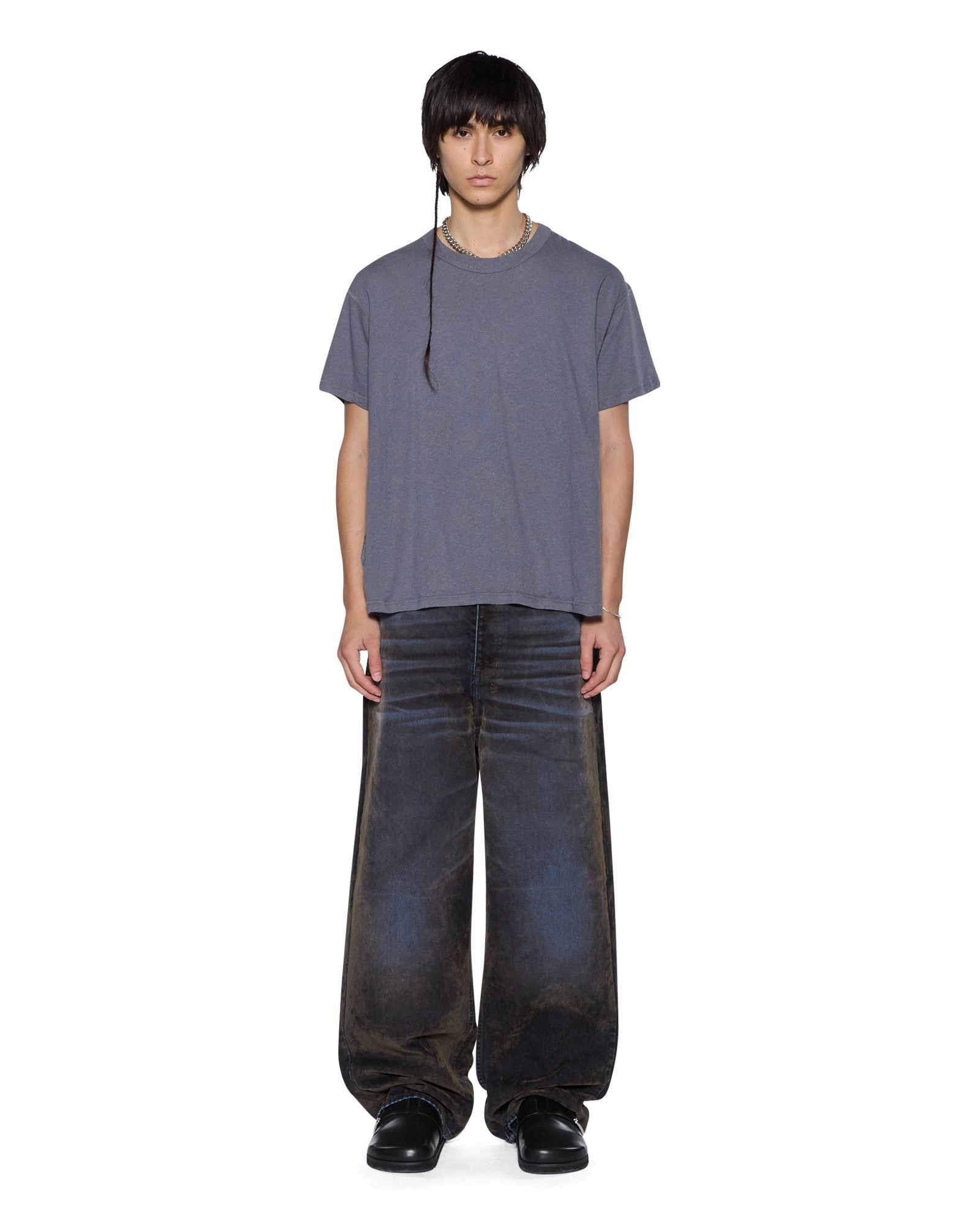 Active Design Wear Effortless Fit SLUB SID SS TEE CHARCOAL