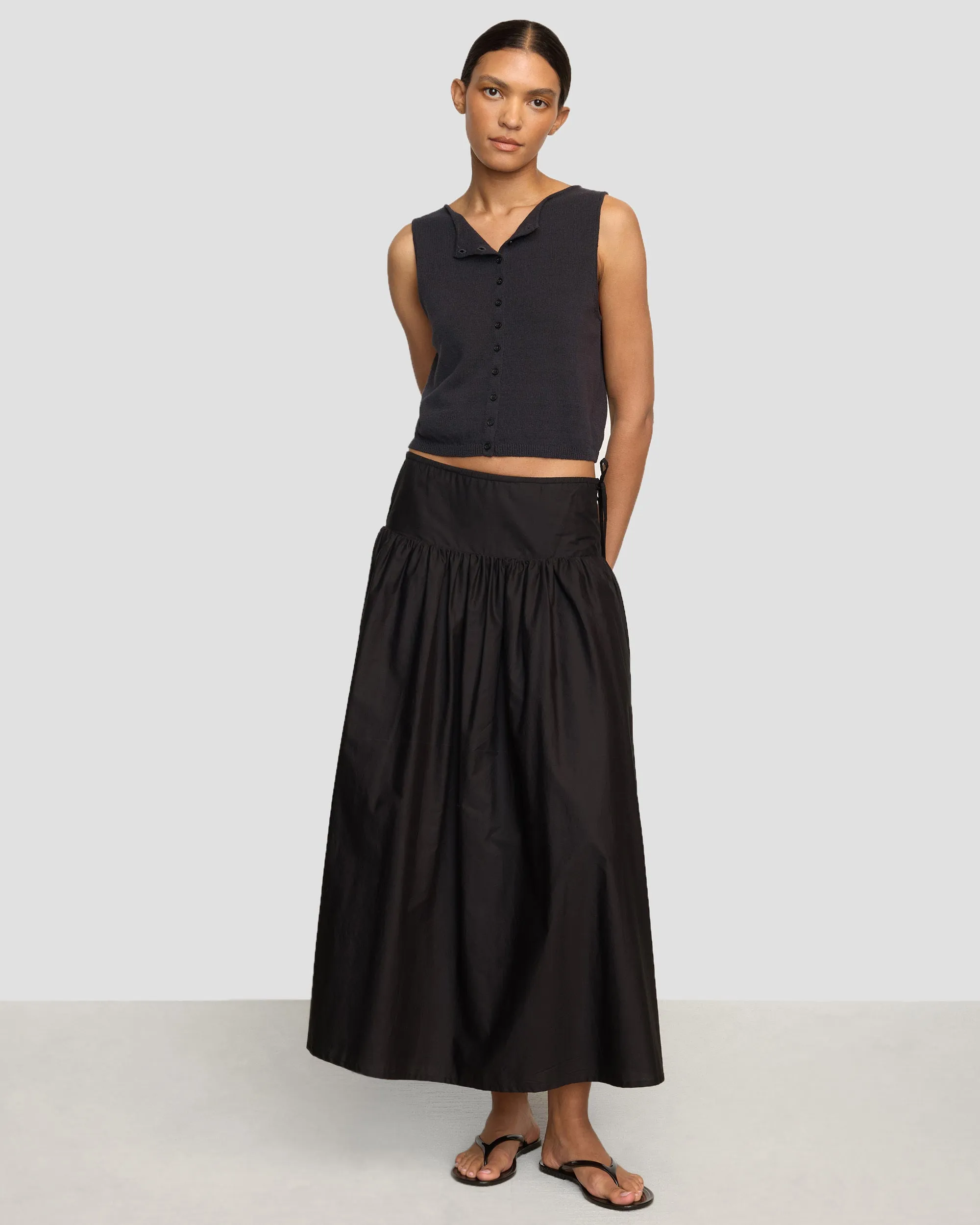 Bao Organic Cotton Drop-Waist Skirt Couture Inspired Everyday Essential