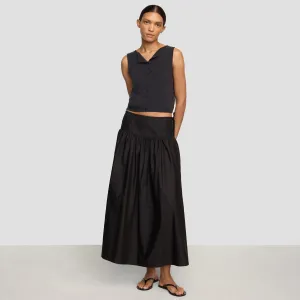 Bao Organic Cotton Drop-Waist Skirt Soft Lines