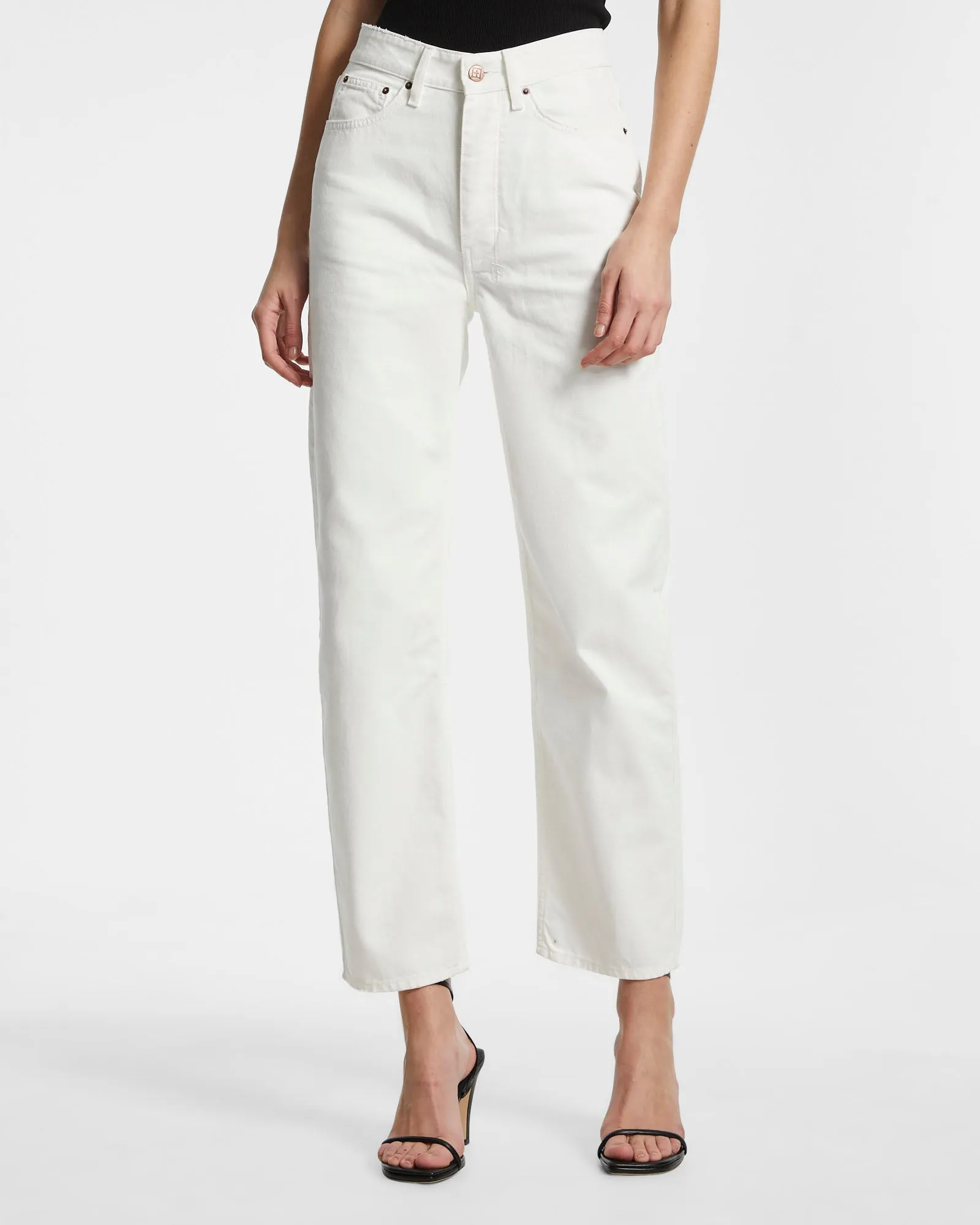 Comfortable Waistband BROOKLYN JEAN BLANC