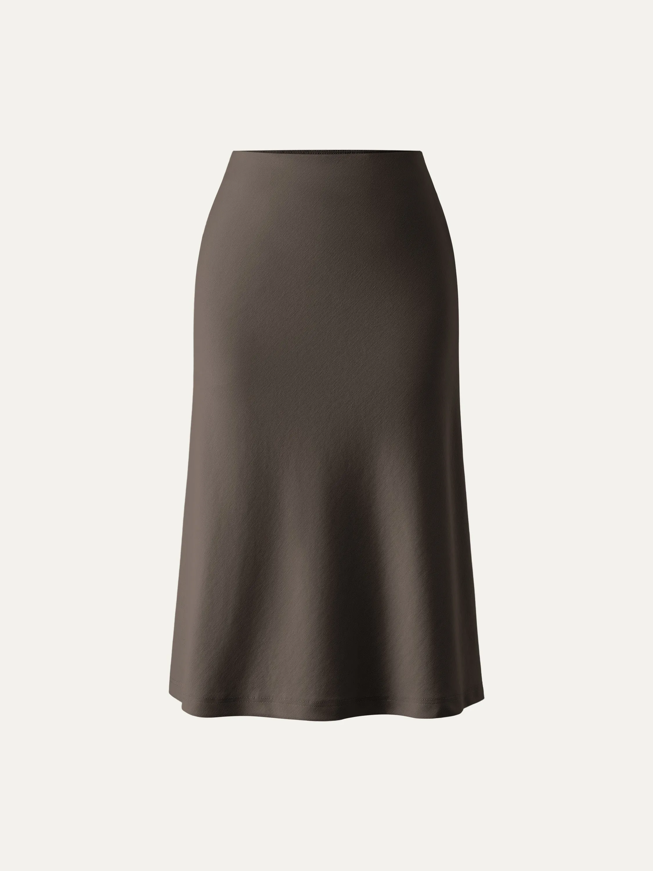 A-line Midi Skirt with Pockets Effortless Comfort