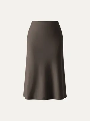 A-line Midi Skirt with Pockets Effortless Comfort