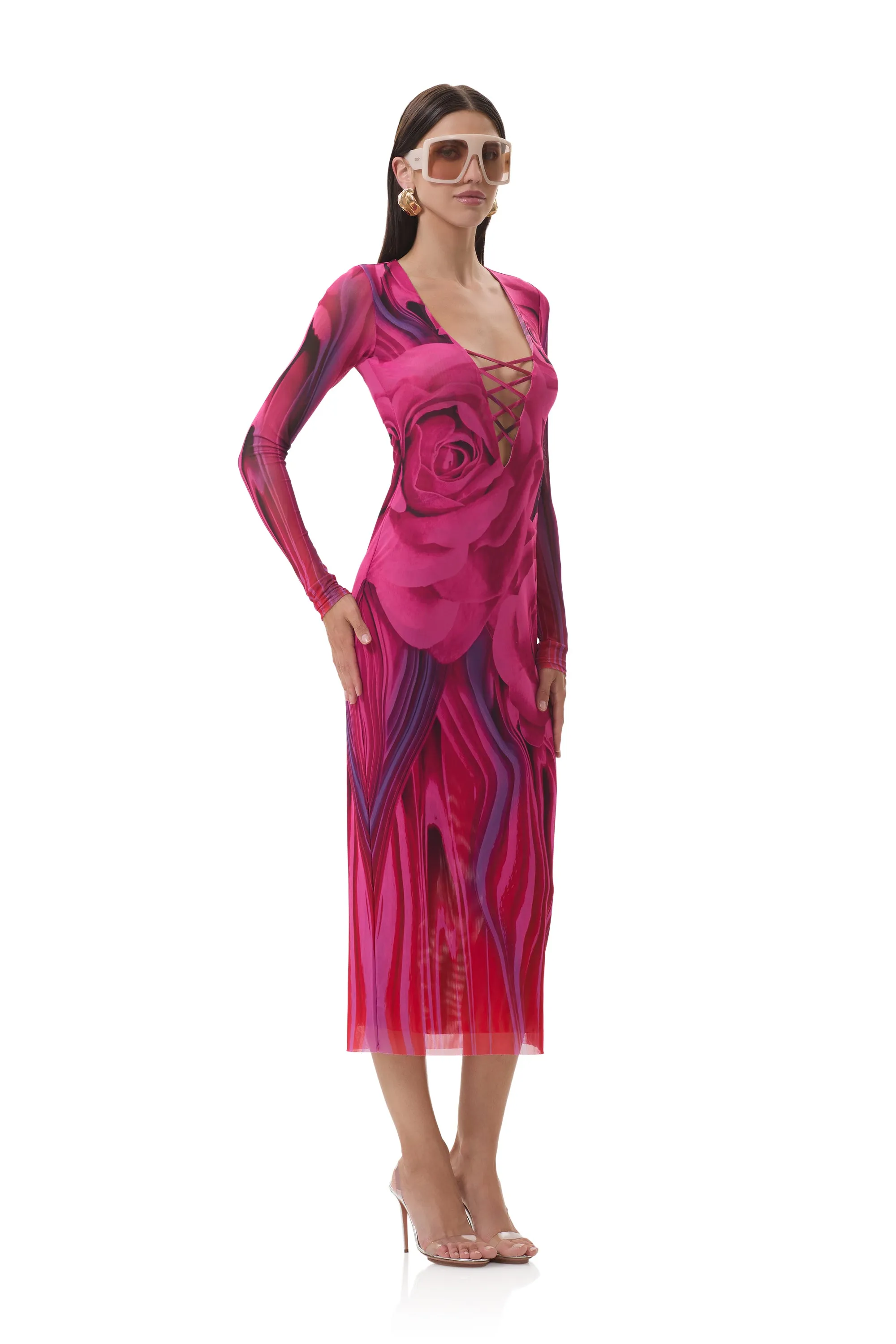 Cambria Dress - Fuchsia Rose Insulating-Lining