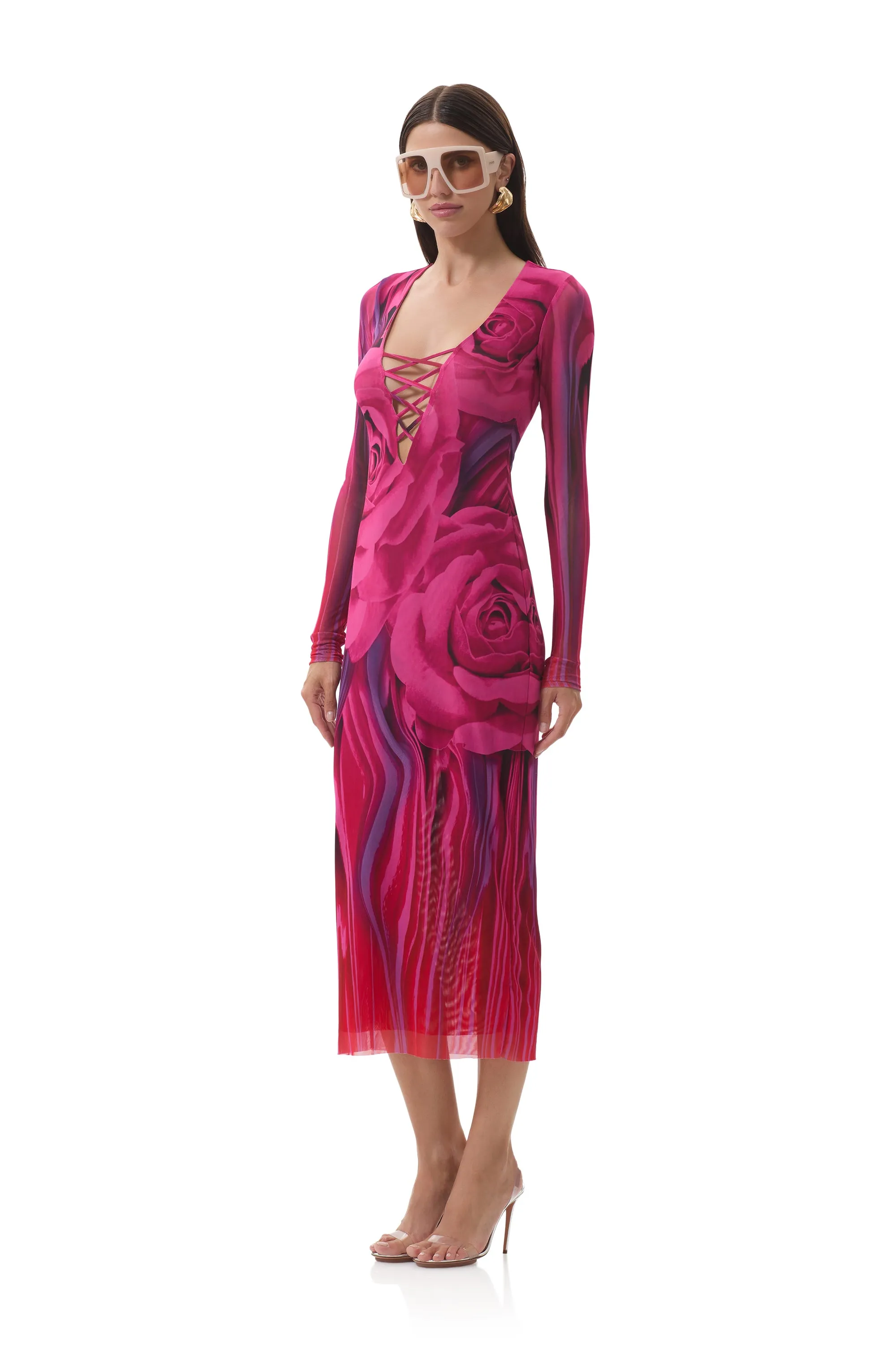 Easy Movement Sleek Appearance Cambria Dress - Fuchsia Rose