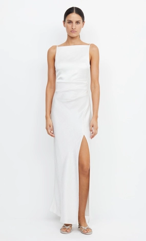 Cozy Drape THE DREAMER MAXI DRESS - IVORY