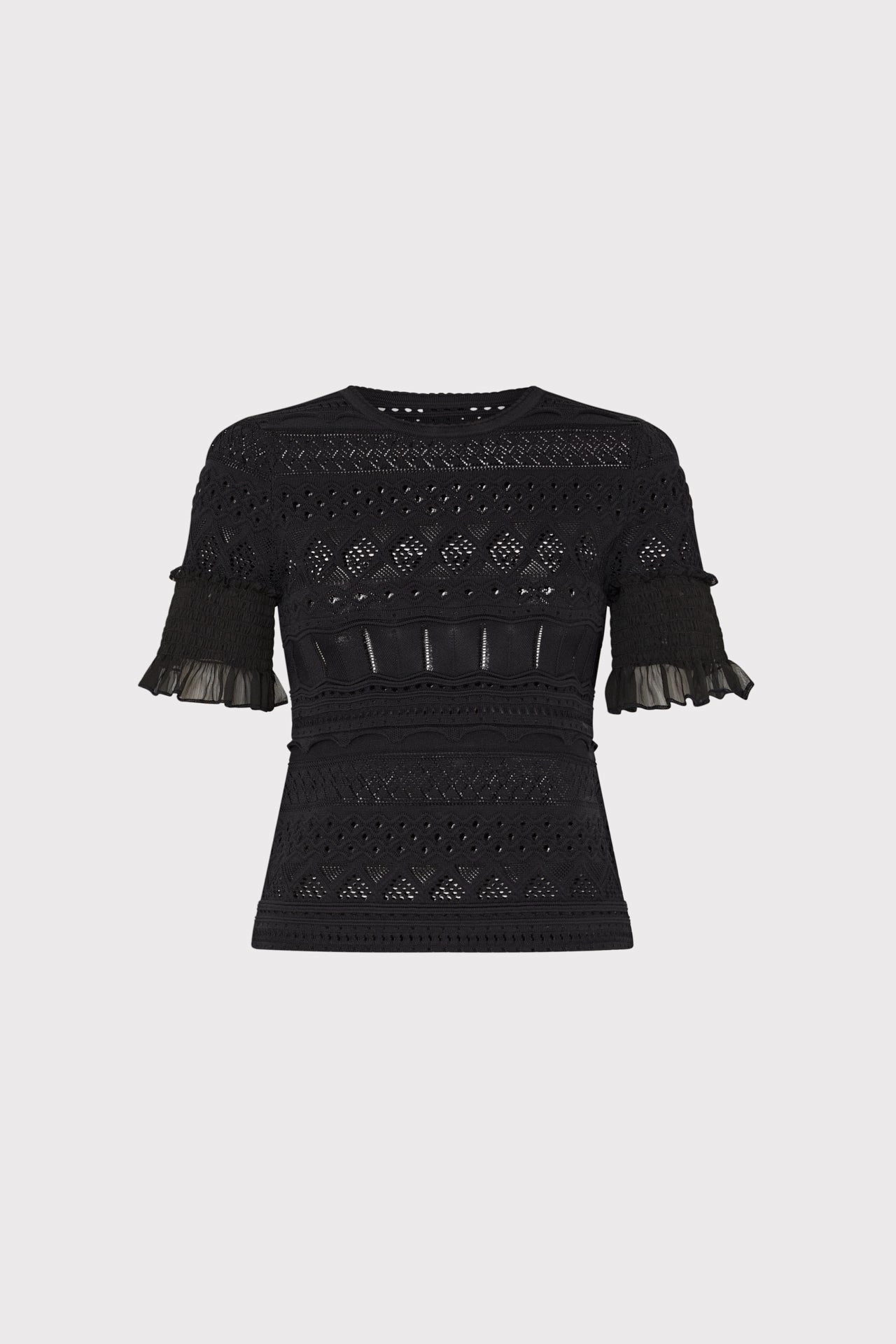 Smocked Finish Pointelle Top UV Protection Finish