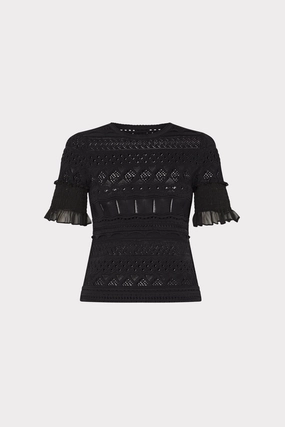 Minimal Comforted Smocked Finish Pointelle Top