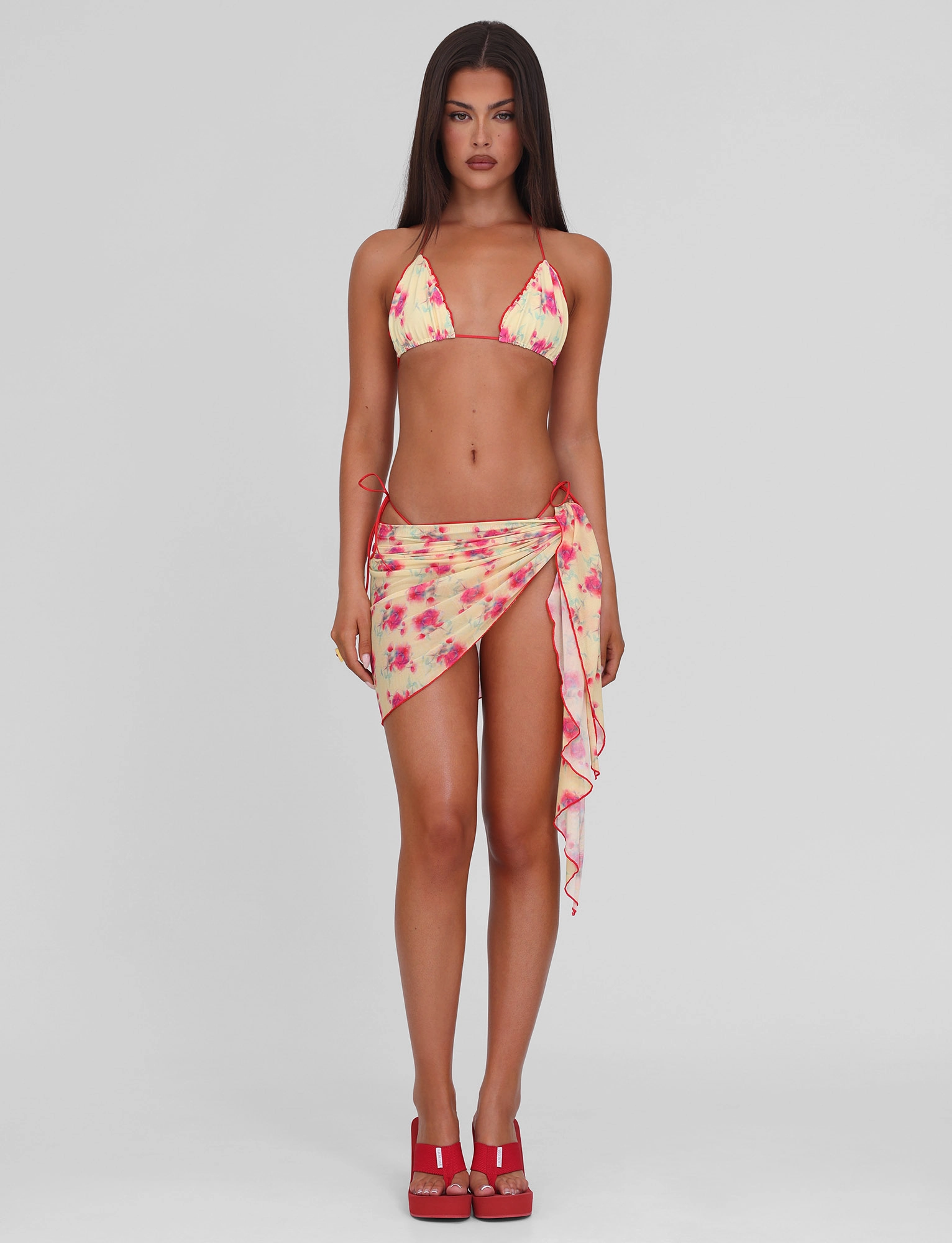 Poolside Summer Fun AMALIE 2PC BIKINI BOTTOM - SUMMER BLOSSOM