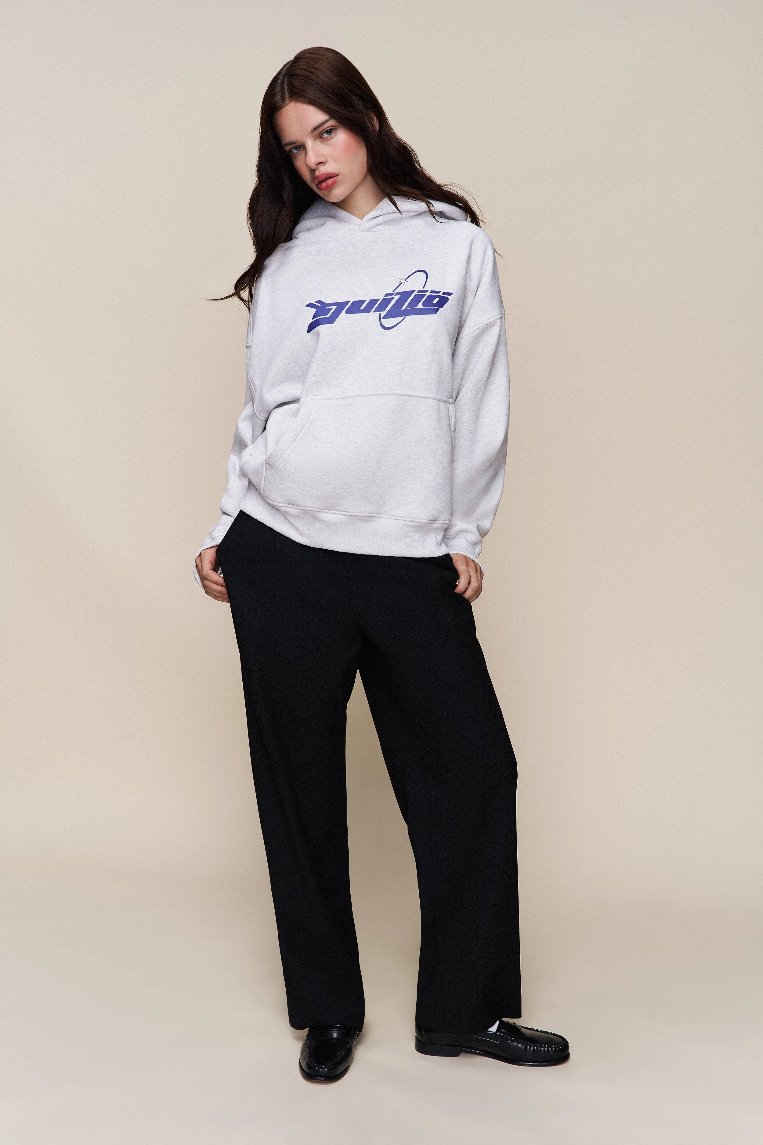 Guizio Pullover Hoodie Breezy Day Casual Draping