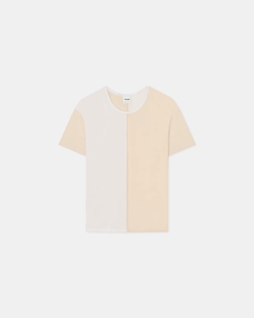 Hove - Color Blocked T-Shirt  - White/Eggshell FadeResistantTechnology BreathableBackVents