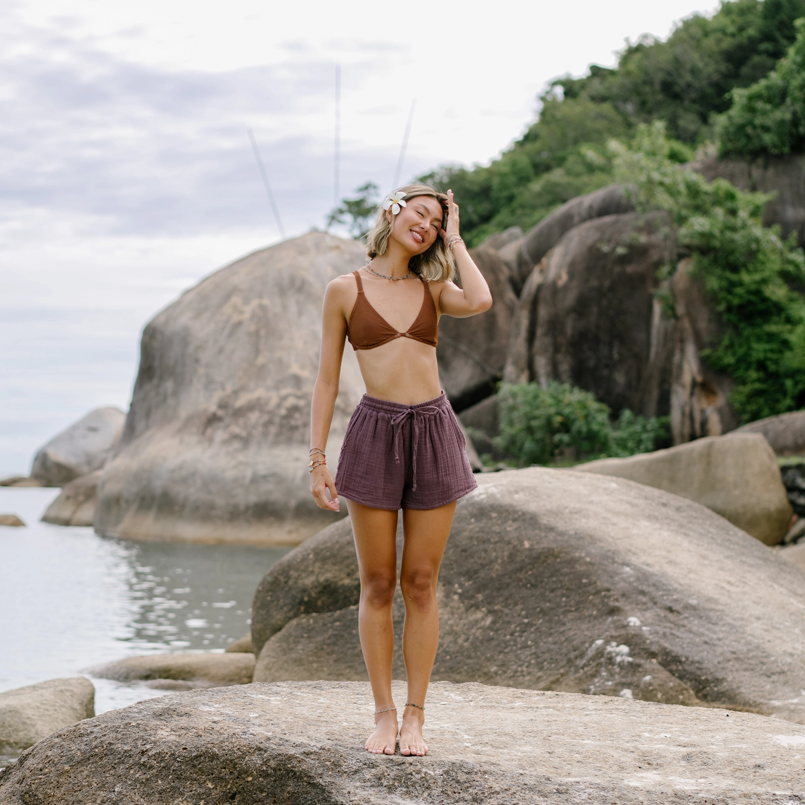t shirt Lunar Sky Cotton Cabana Shorts