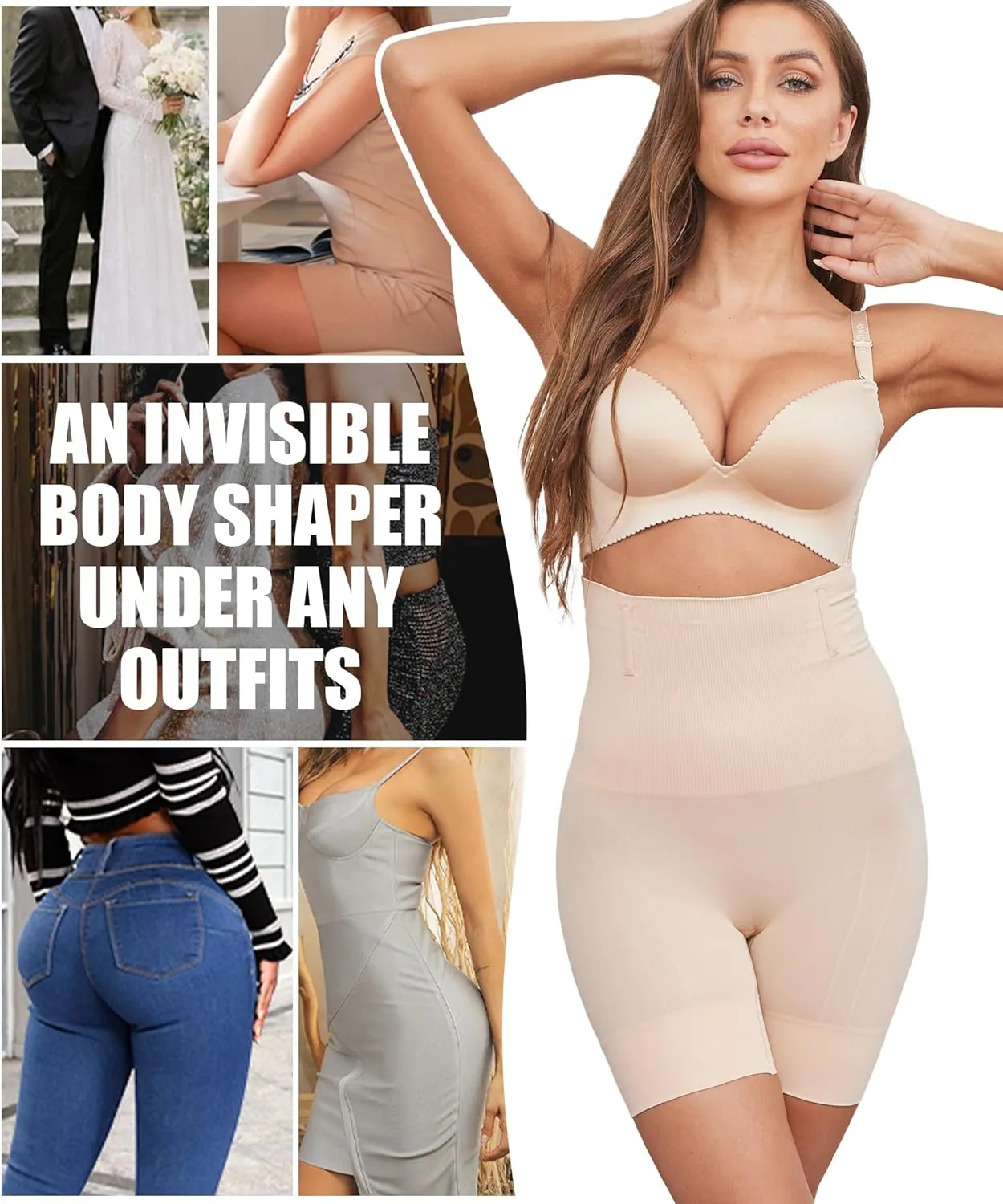 SOFIA'S CHOICE Tummy Control Shapewear Shorts for Women High Waisted Body Shaper Shorts Thigh Slimmer Butt Lifting Panties