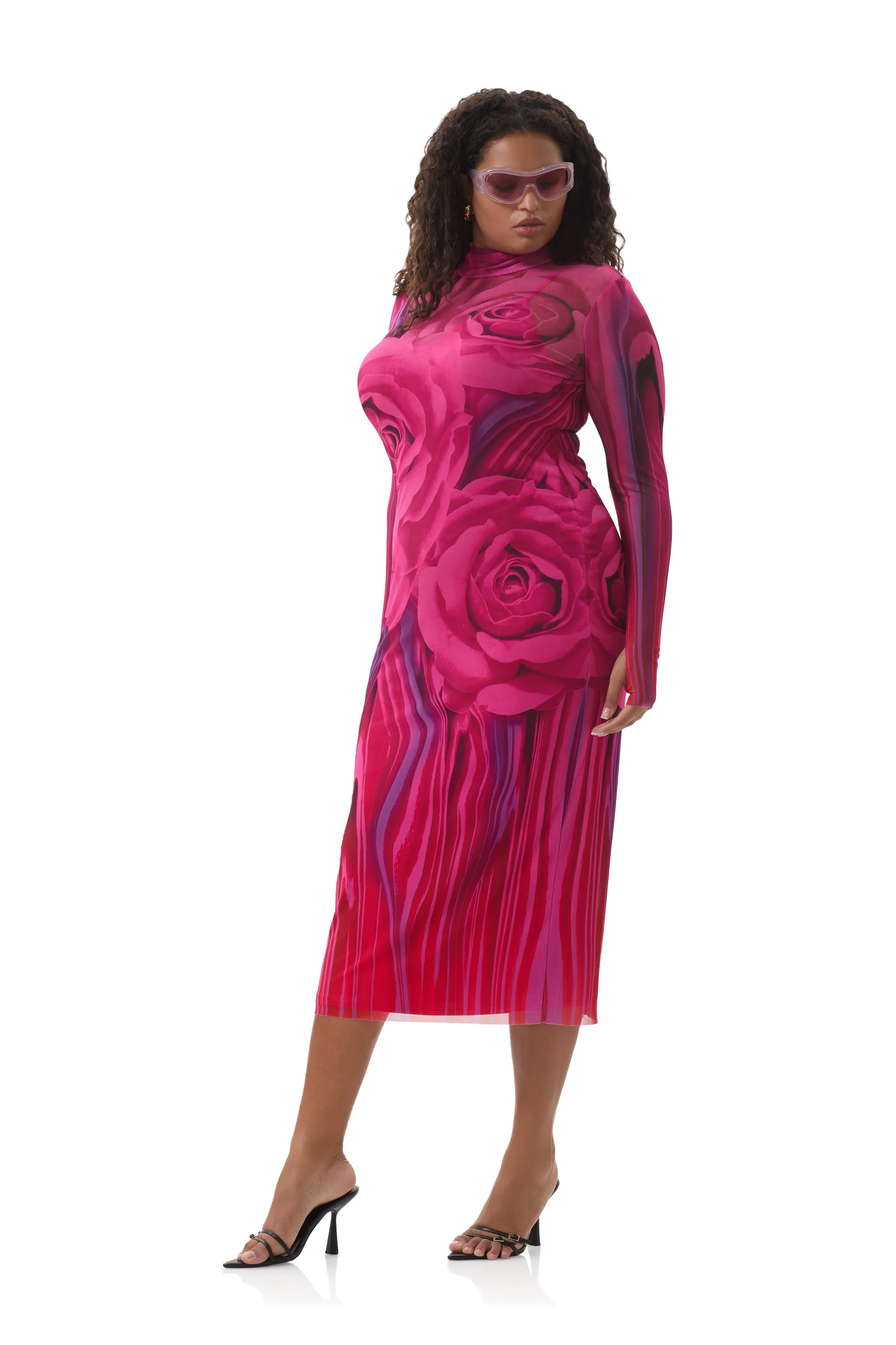 Shailene Dress - Fuchsia Rose Evening Look All Gender