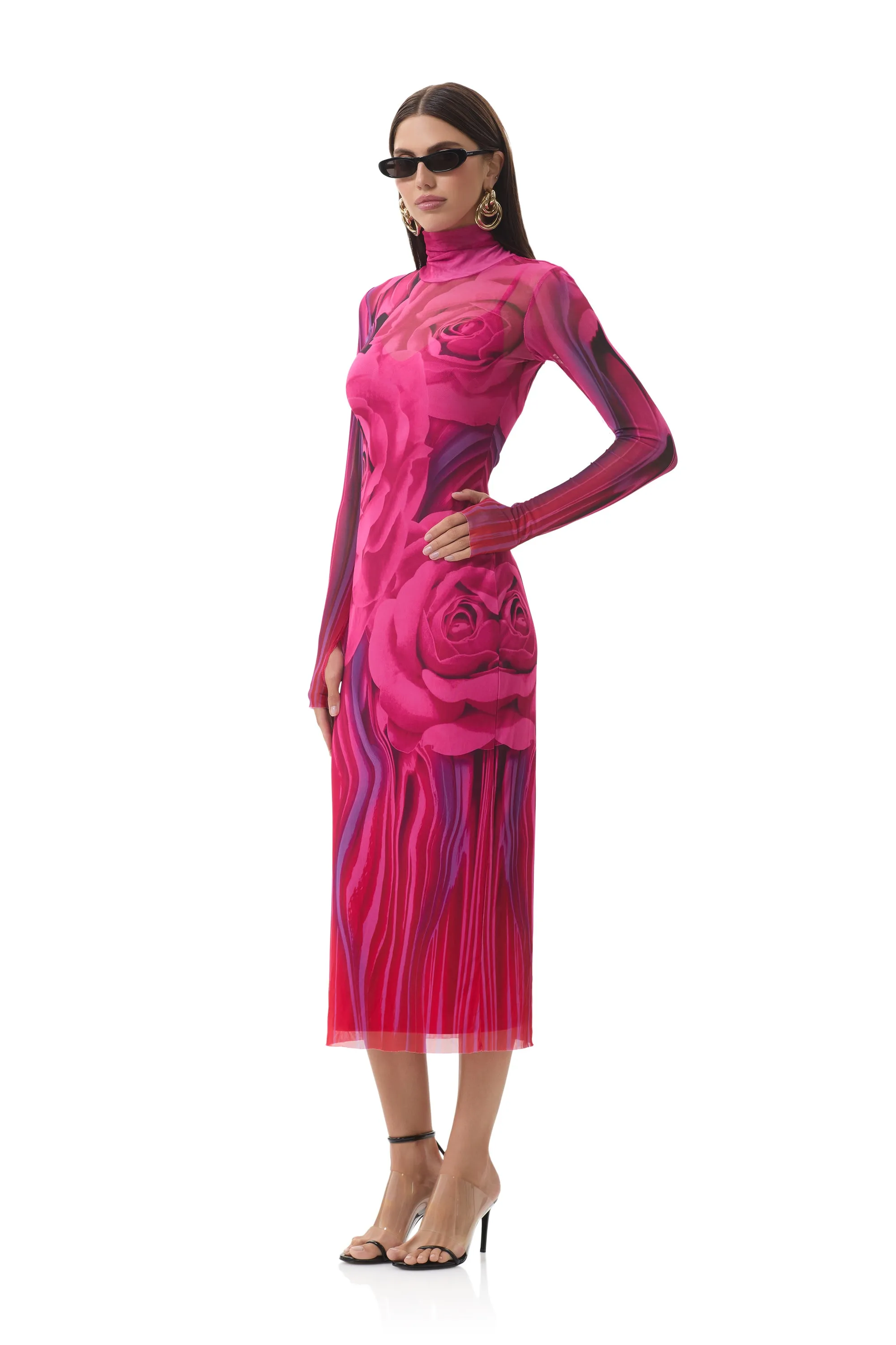 Shailene Dress - Fuchsia Rose Refined Finish