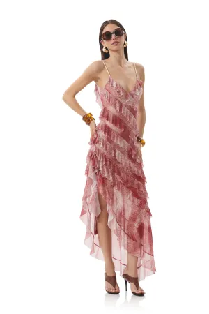 Vienna Dress - Rust Snake Calm Aesthetic Soft cotton blend dress