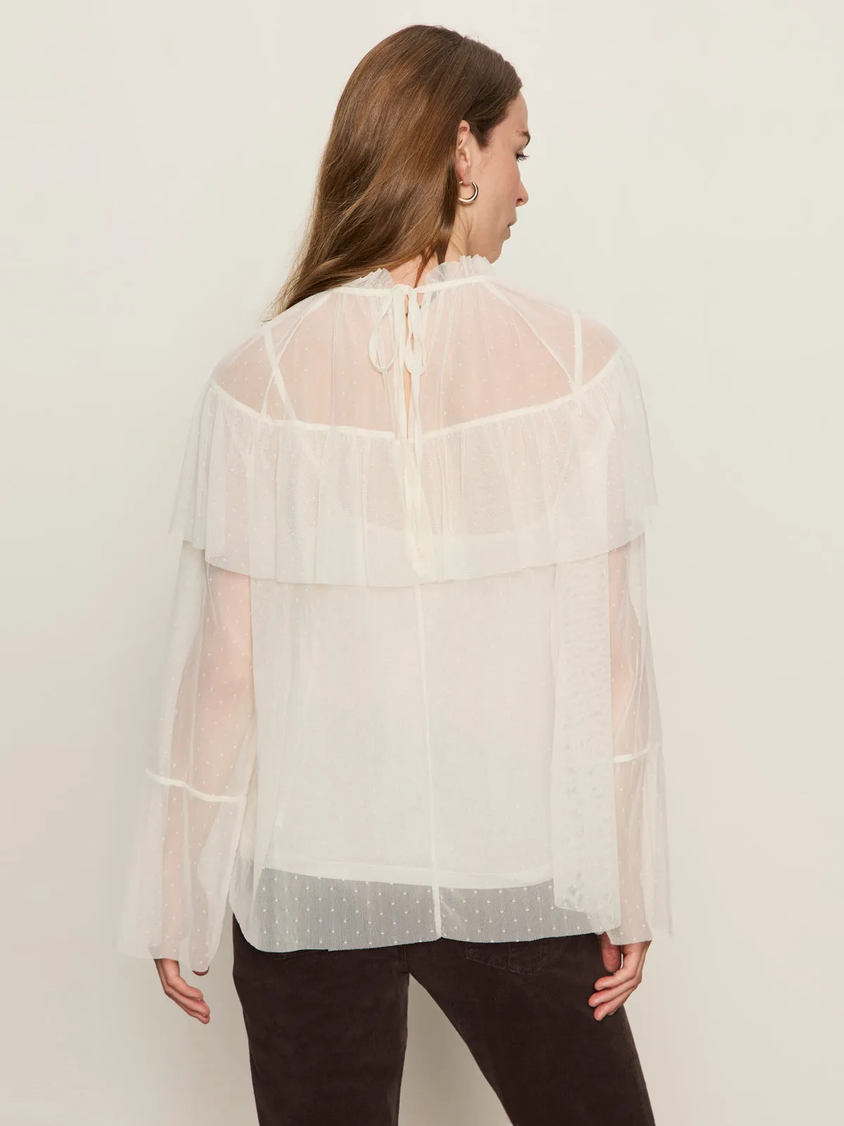 Anti Odor Treatment The Ethereal Blouse Chalk