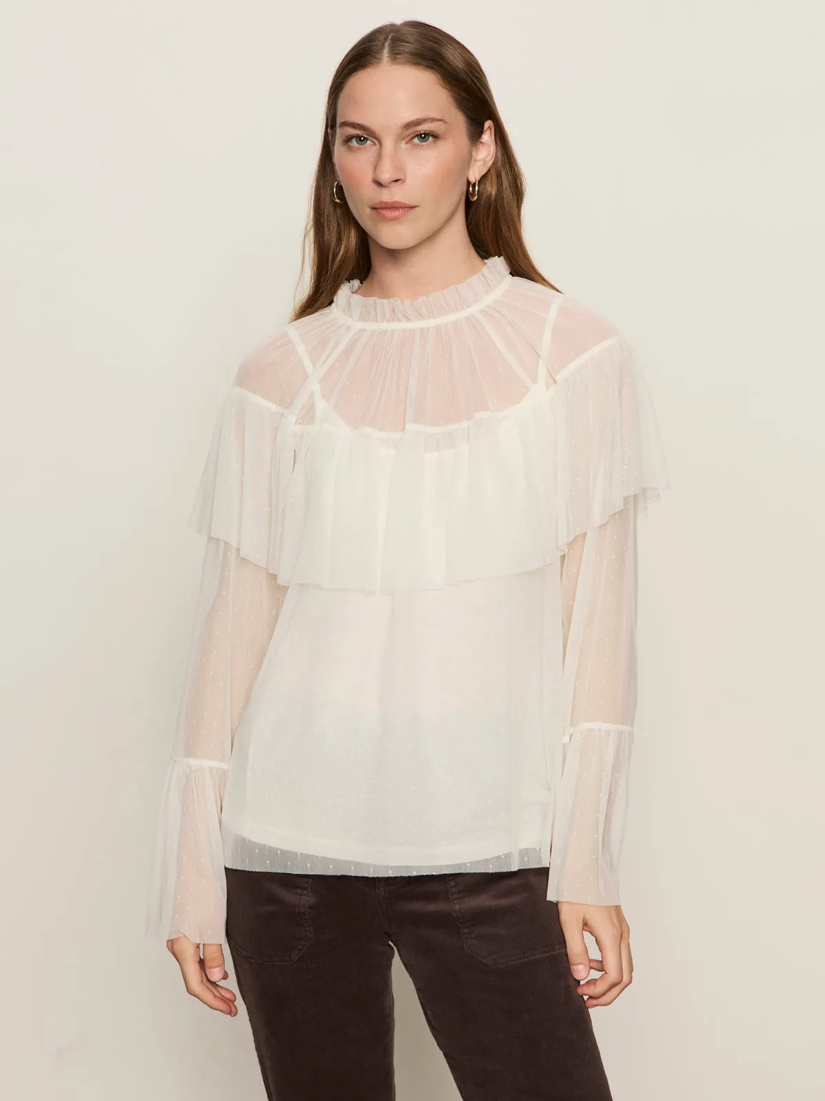 The Ethereal Blouse Chalk Classic Comfort