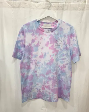 SOFT PINK N BLUE - Tie Dye Organic Cotton T-shirt