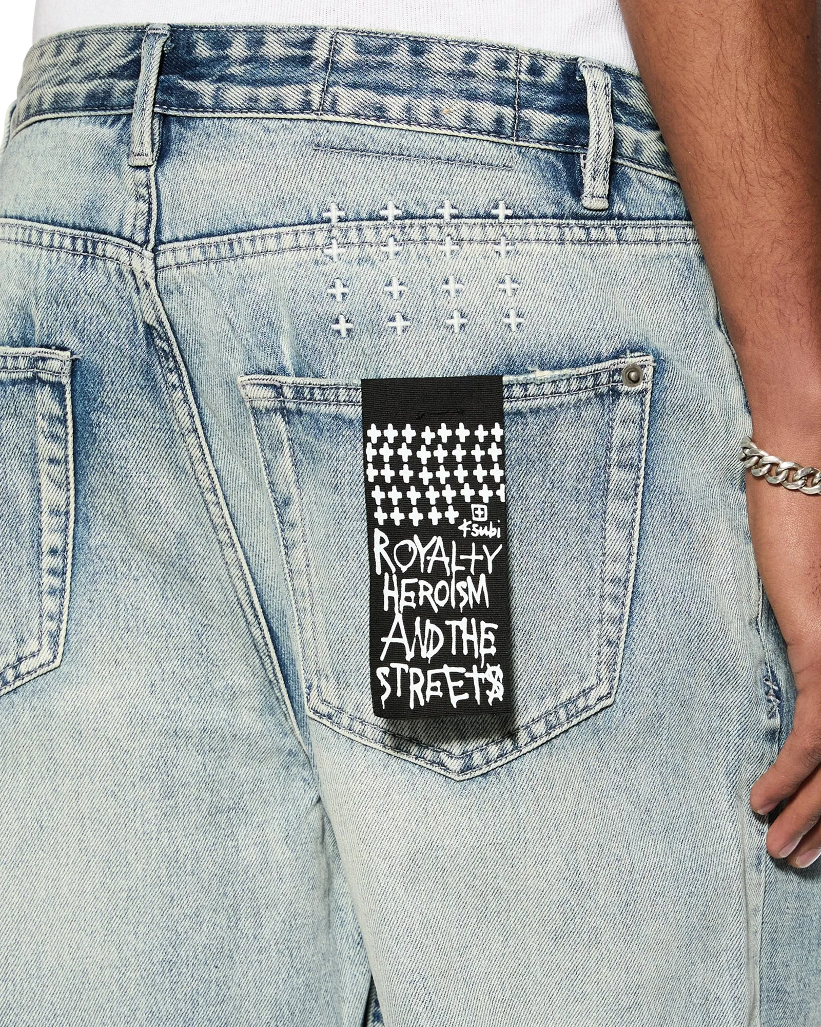 ANTI K PUNK BLUE Slim Family Style Daily Wear