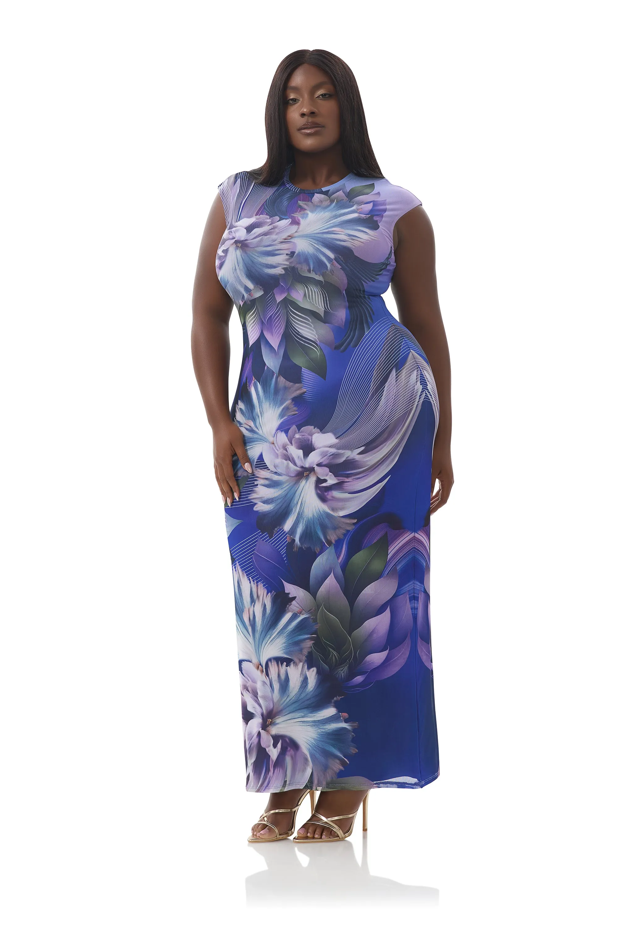 museum visit Cody Dress - Abstract Orchid