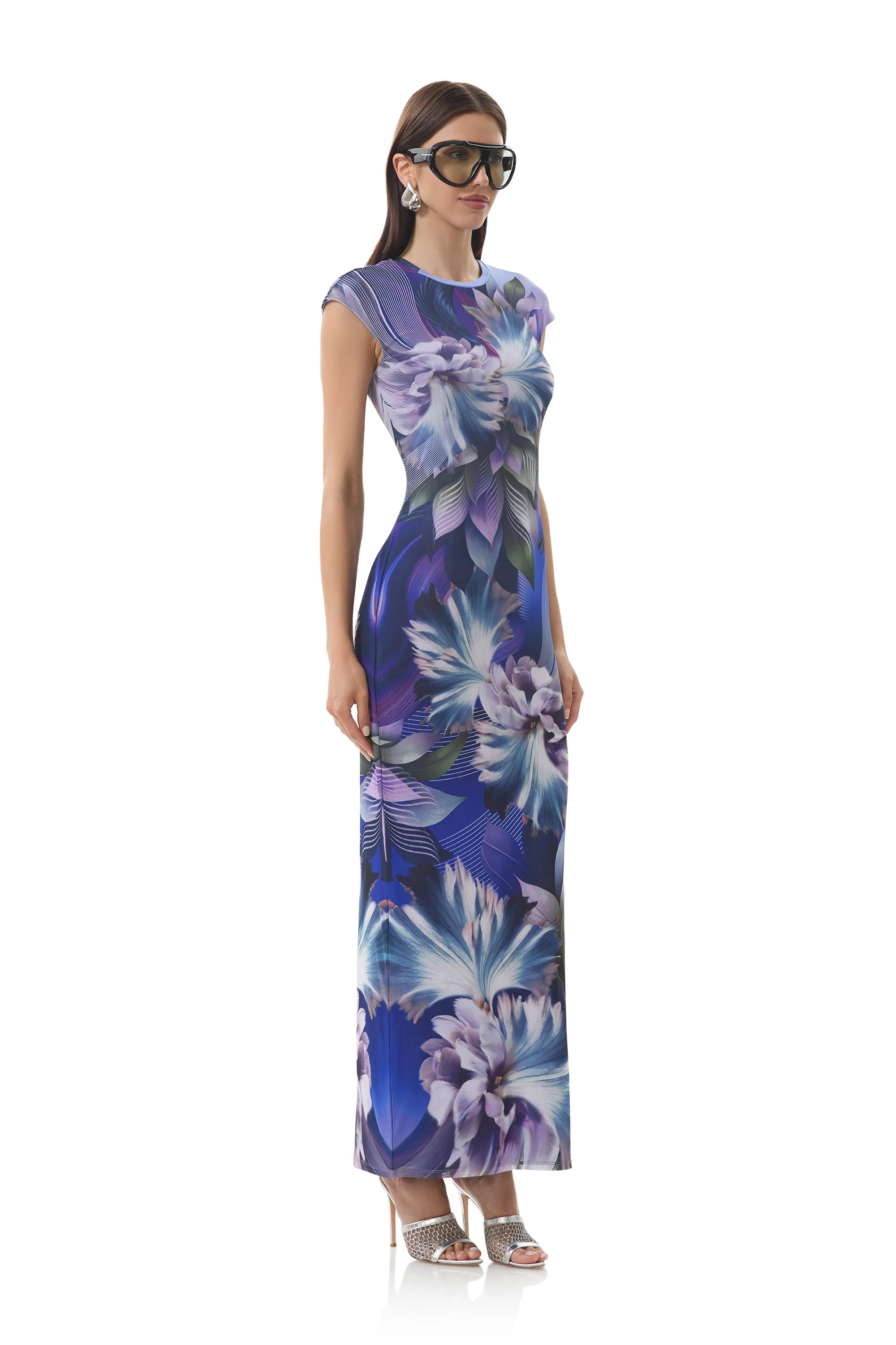 Cody Dress - Abstract Orchid Inner Smile