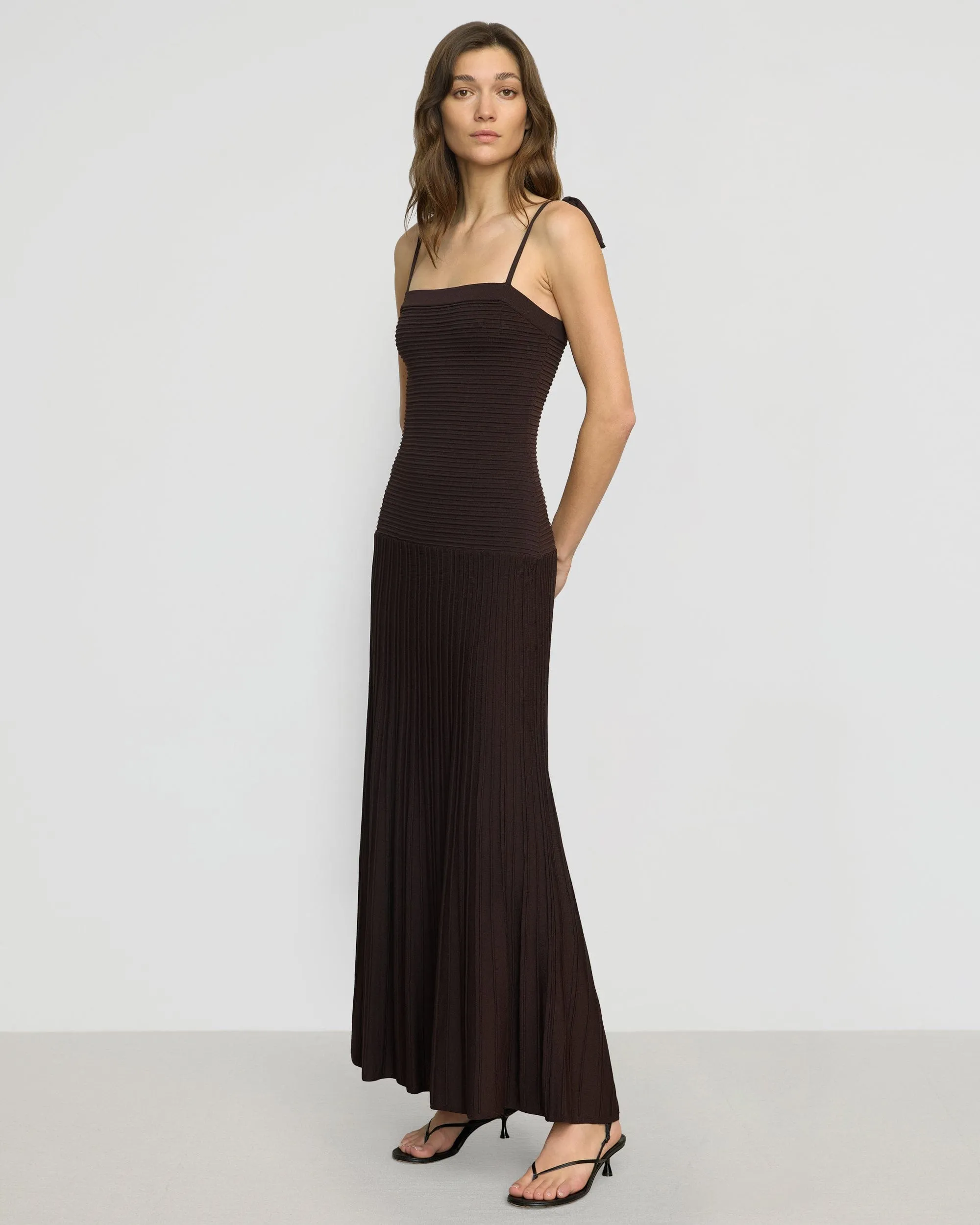 Pure Tone Chan Ottoman-Knit Dress